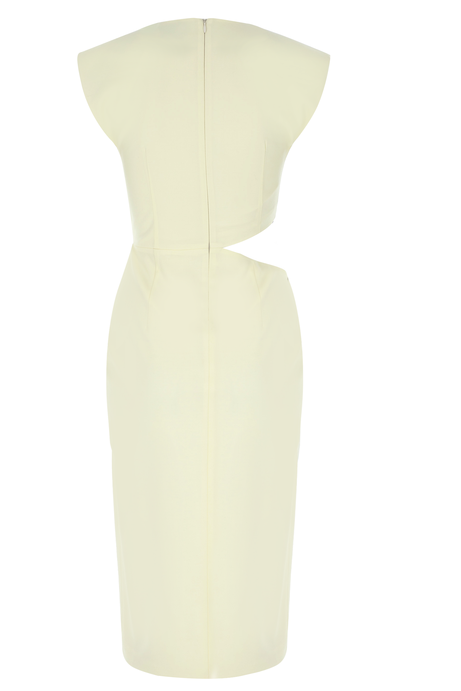 Wool Midi Cutout Dress