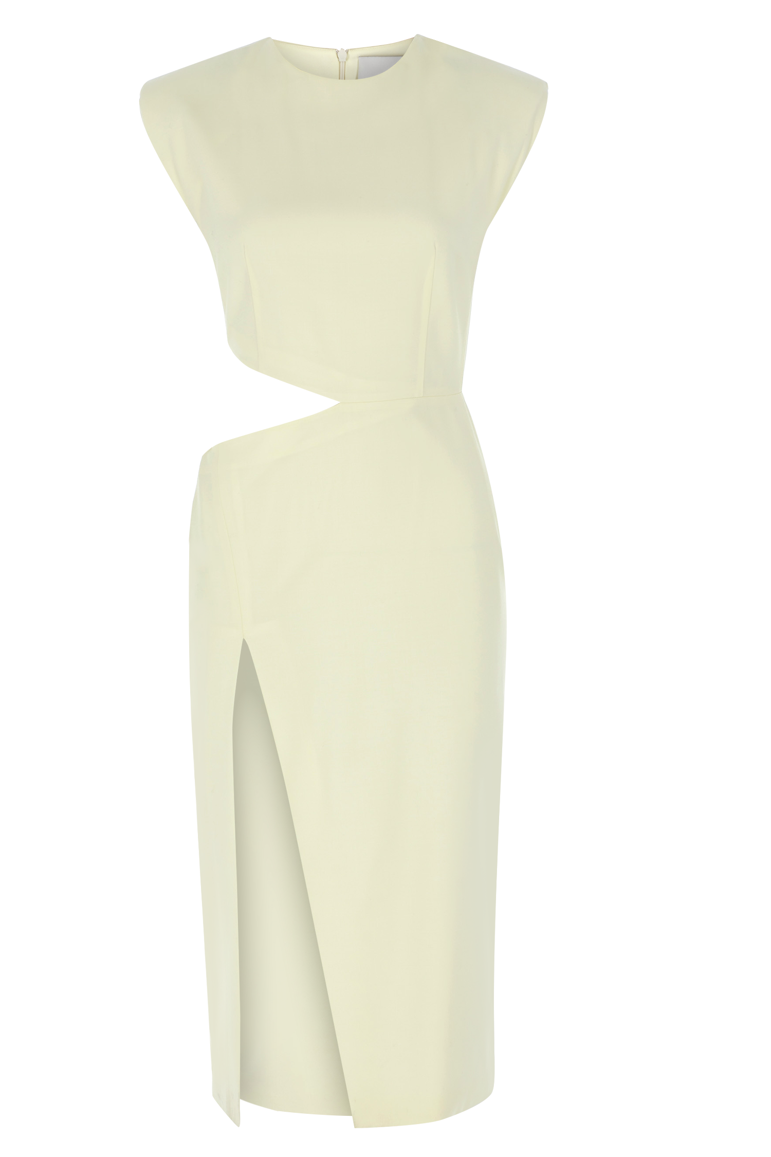 Wool Midi Cutout Dress