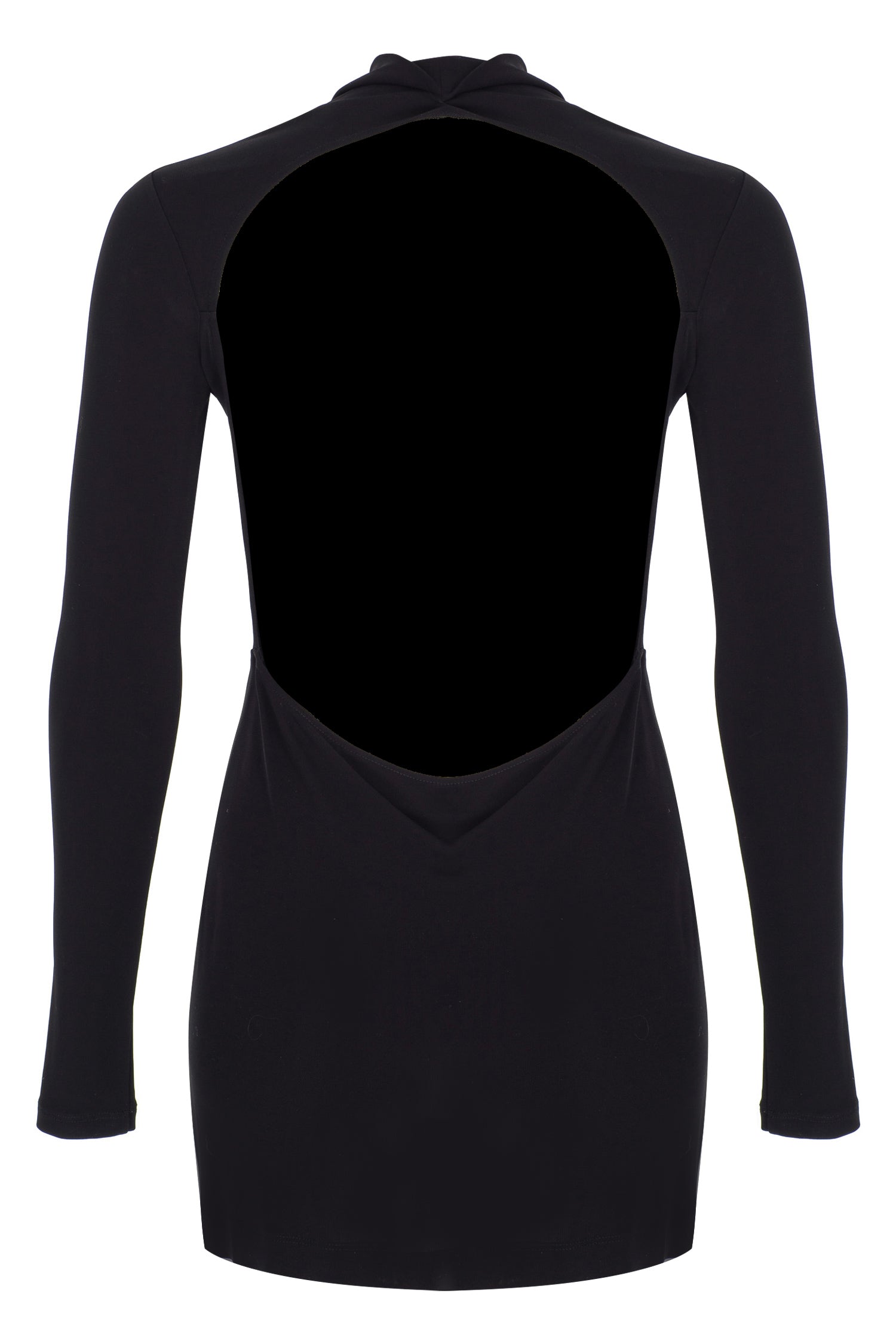 Open Back Jersey Mini Dress