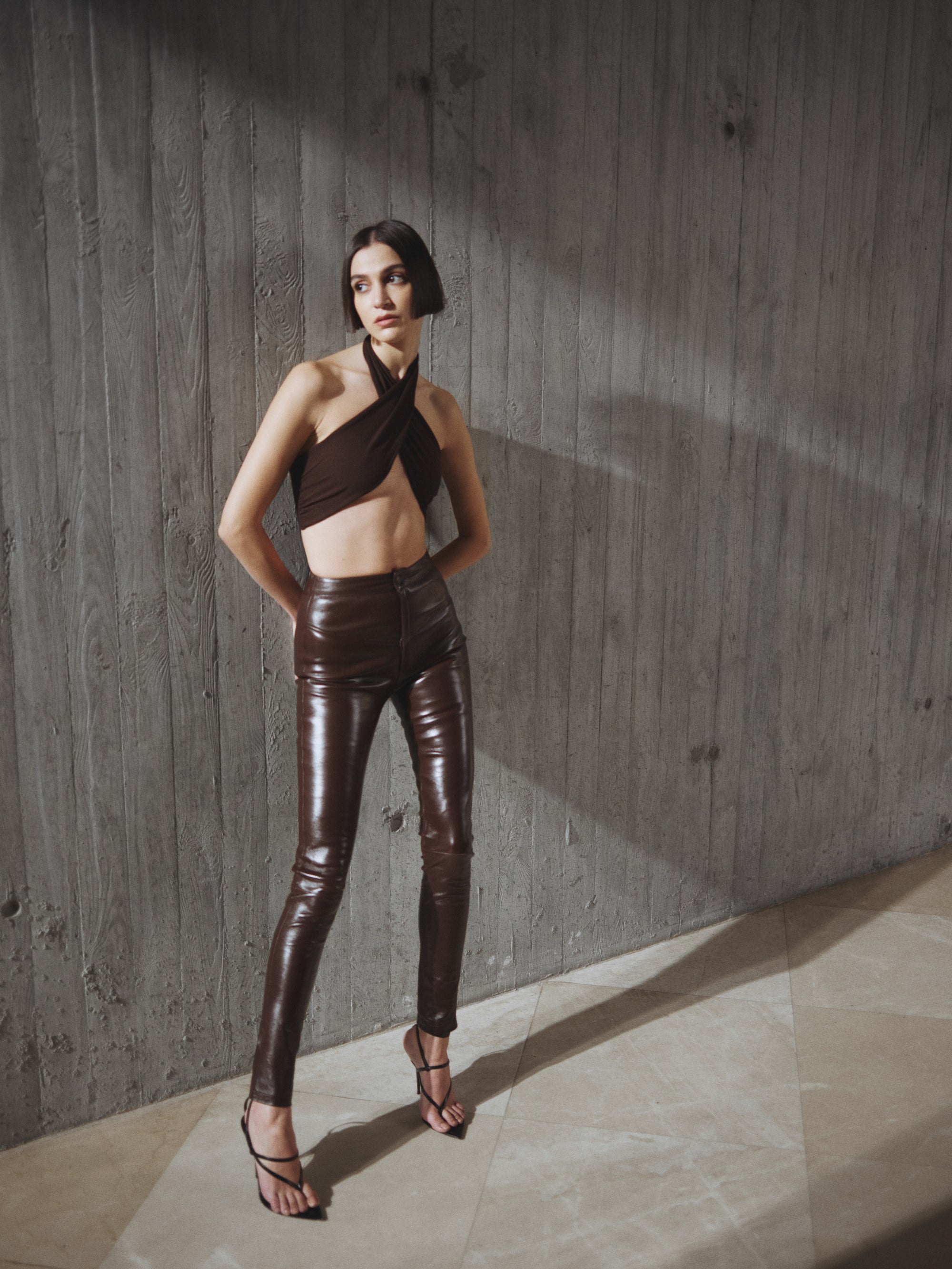Highwaist Skinny Leather Pants