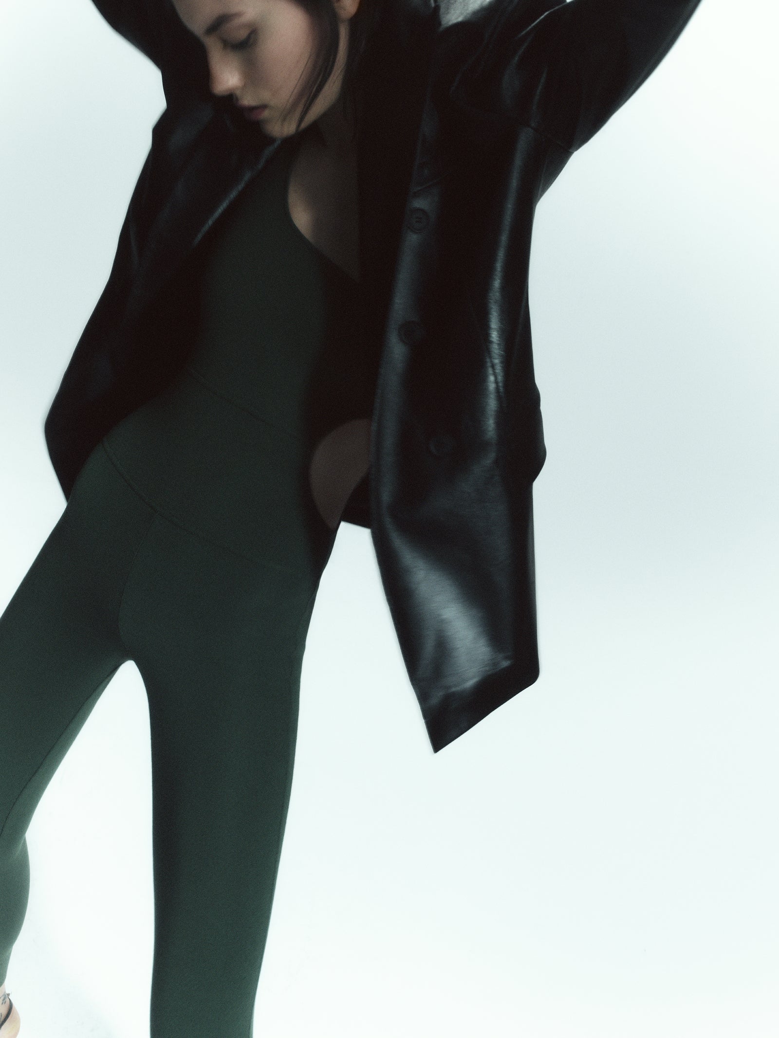 One Shoulder Knit Catsuit