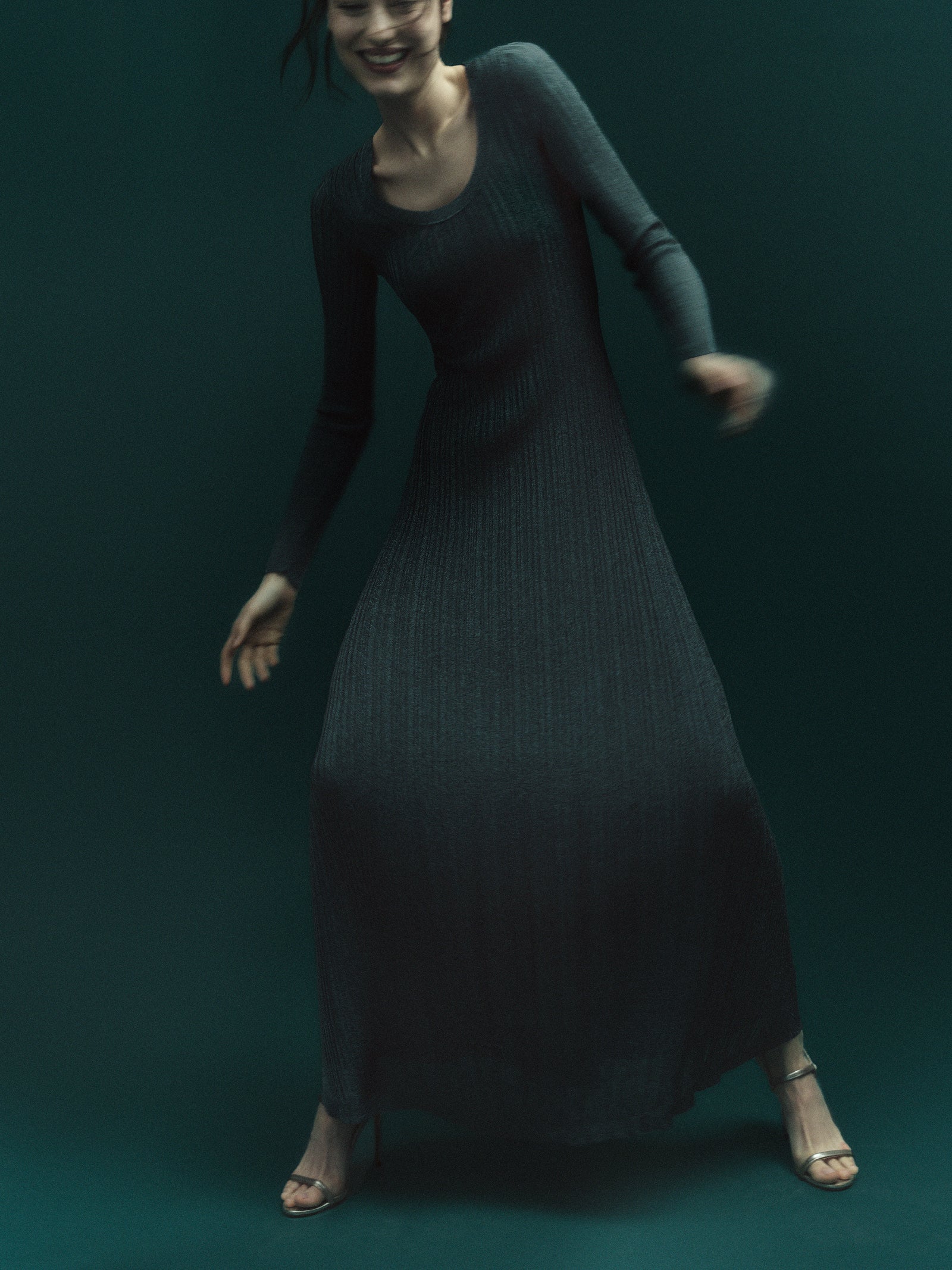 Sparkle Closh Maxi Knit Dress