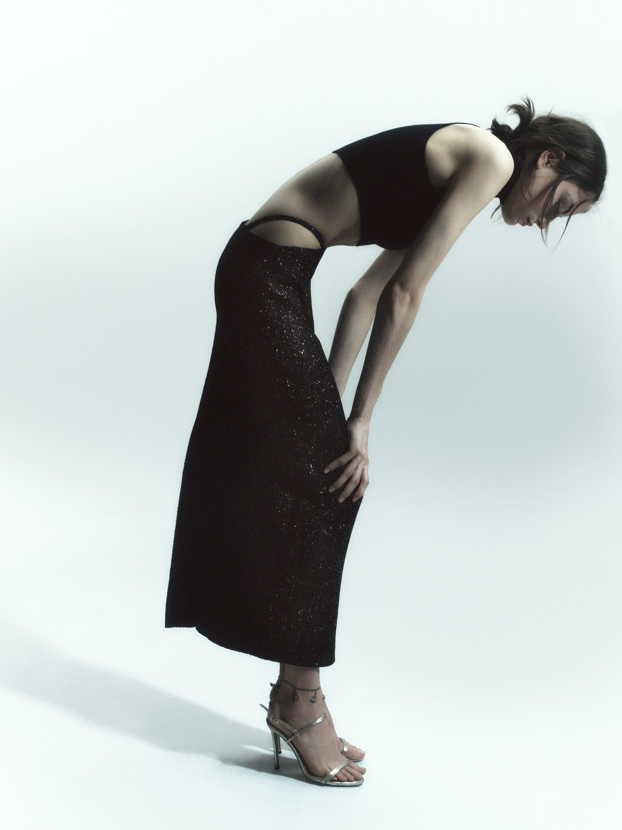 Halterneck Knit Crop Top