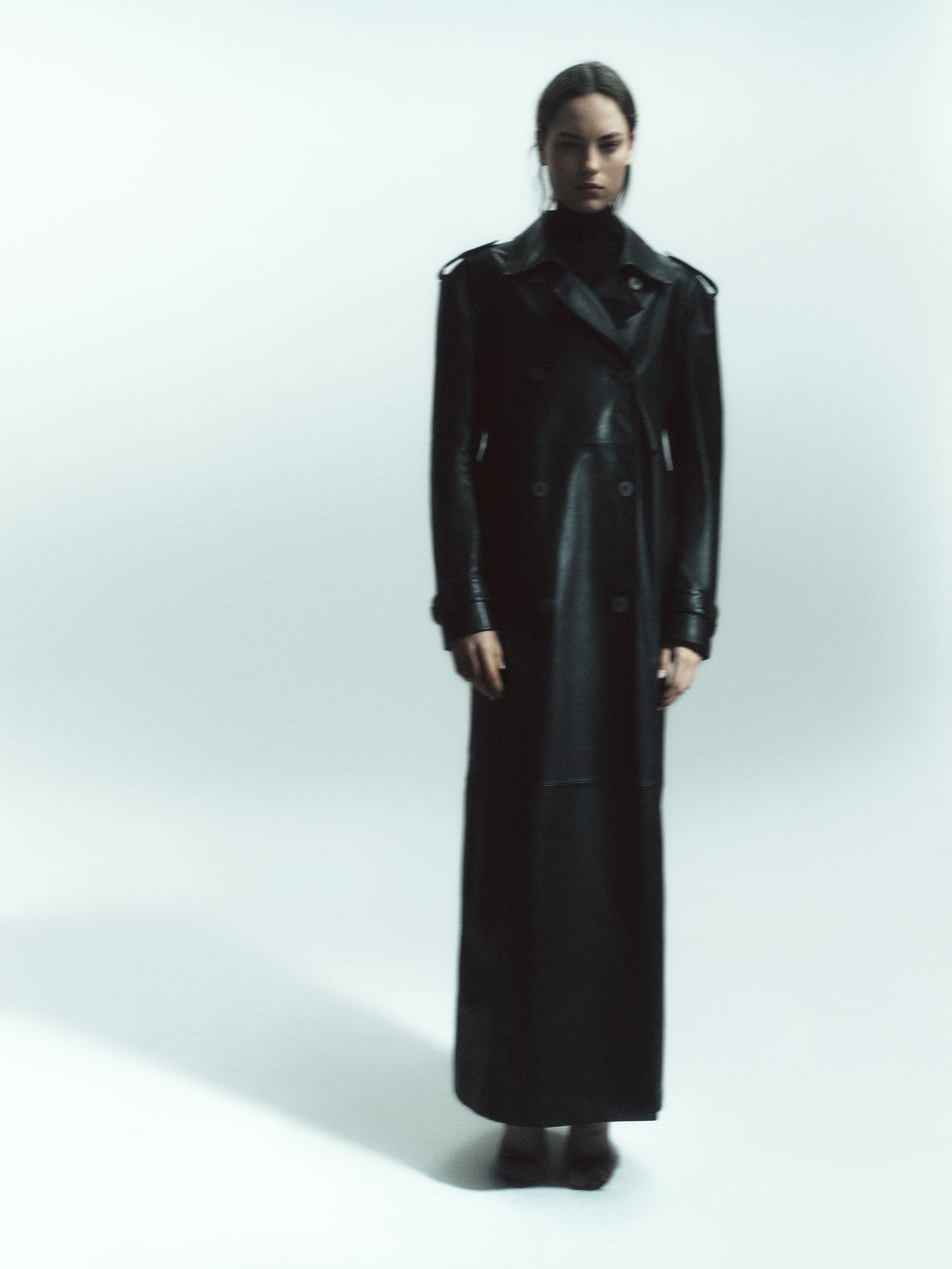 Oversize Leather Trenchcoat