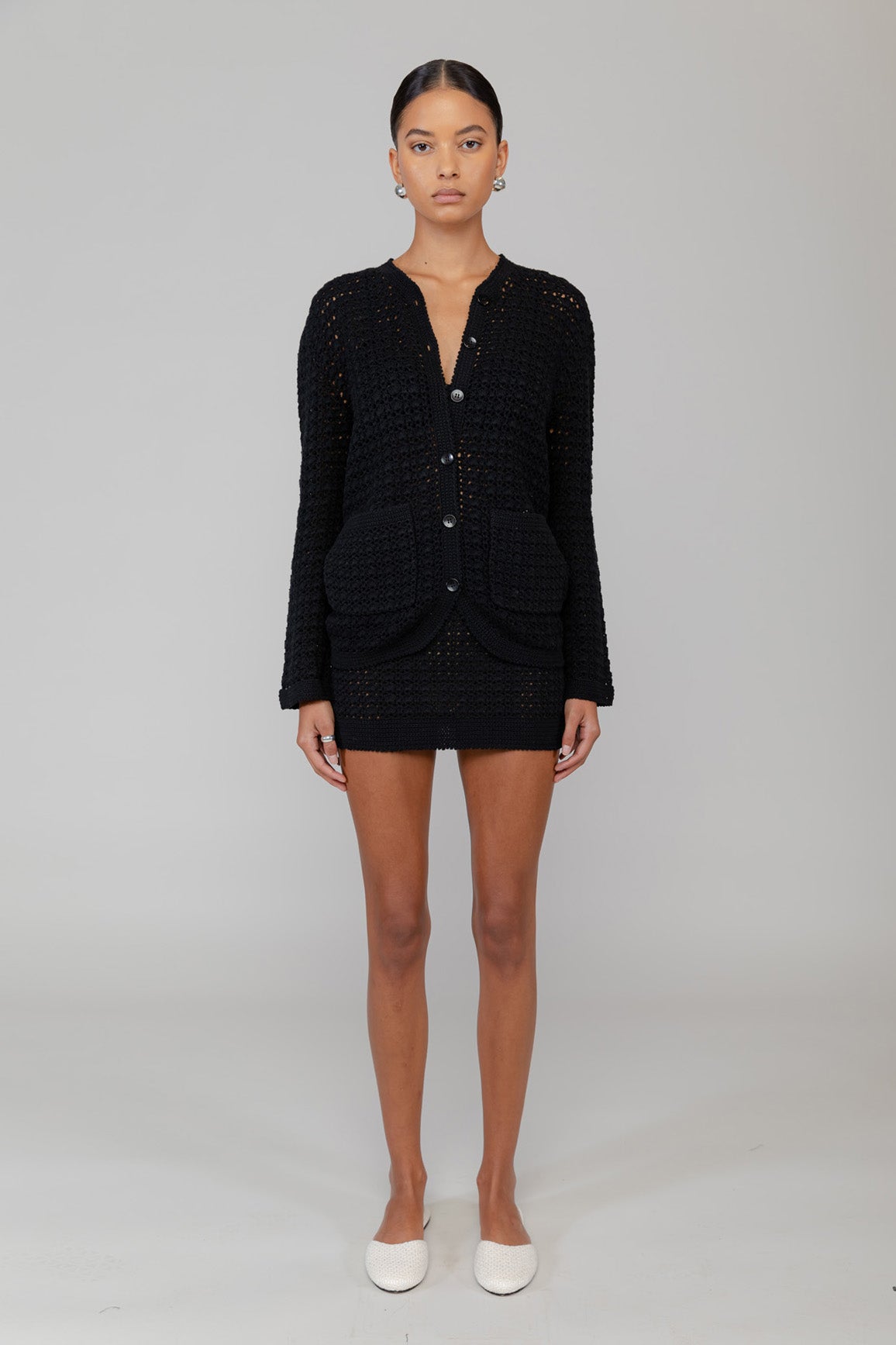 Lucy Crochet Boxy Cardigan