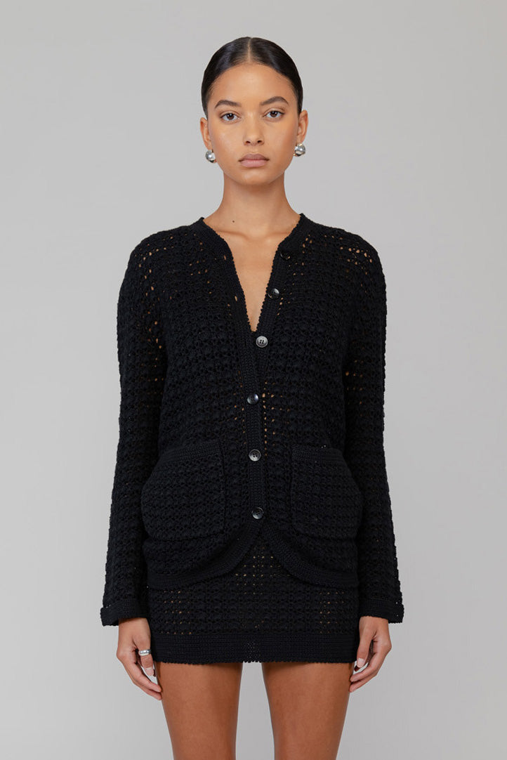 Lucy Crochet Boxy Cardigan