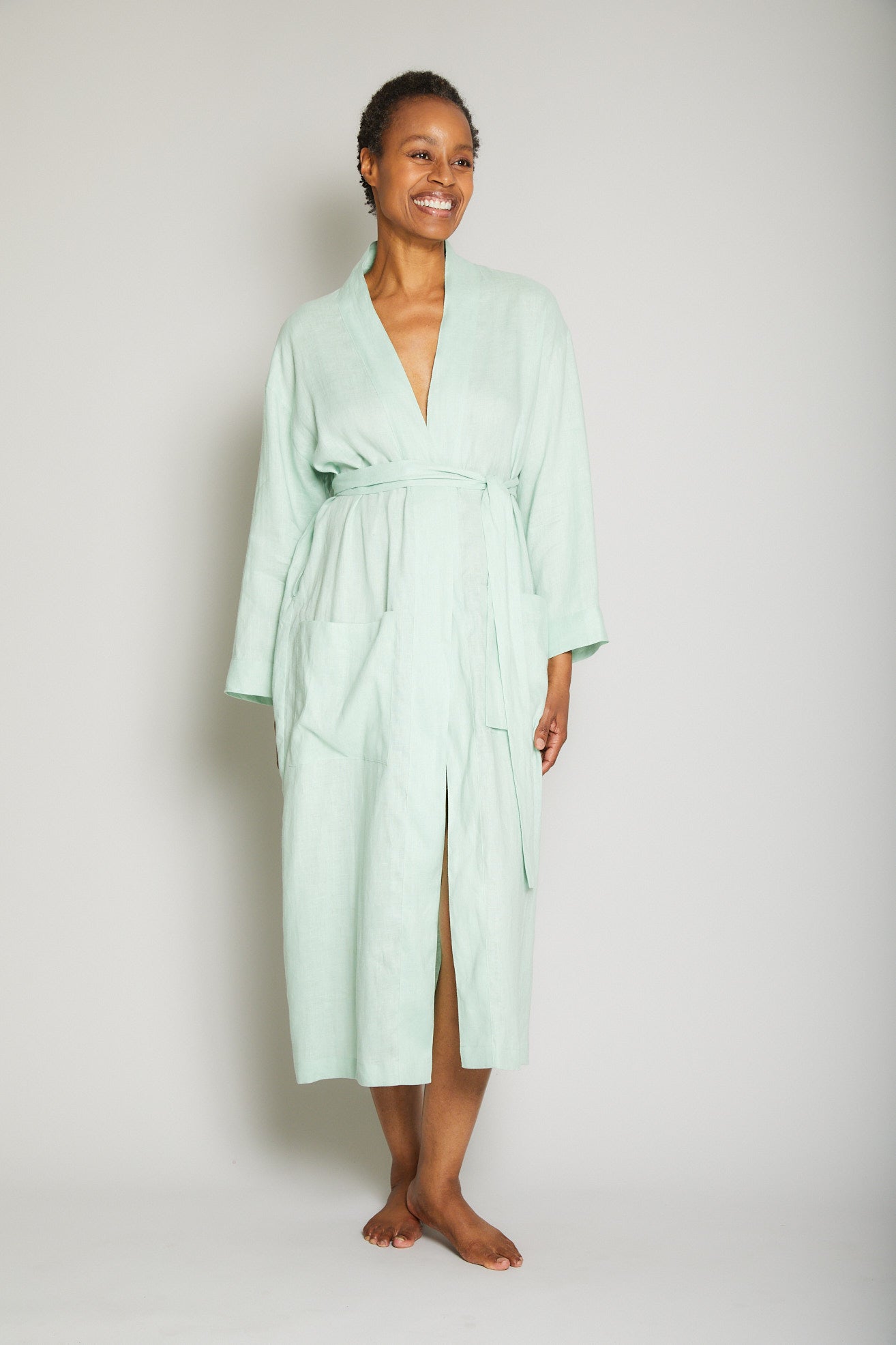 Long Linen Robe
