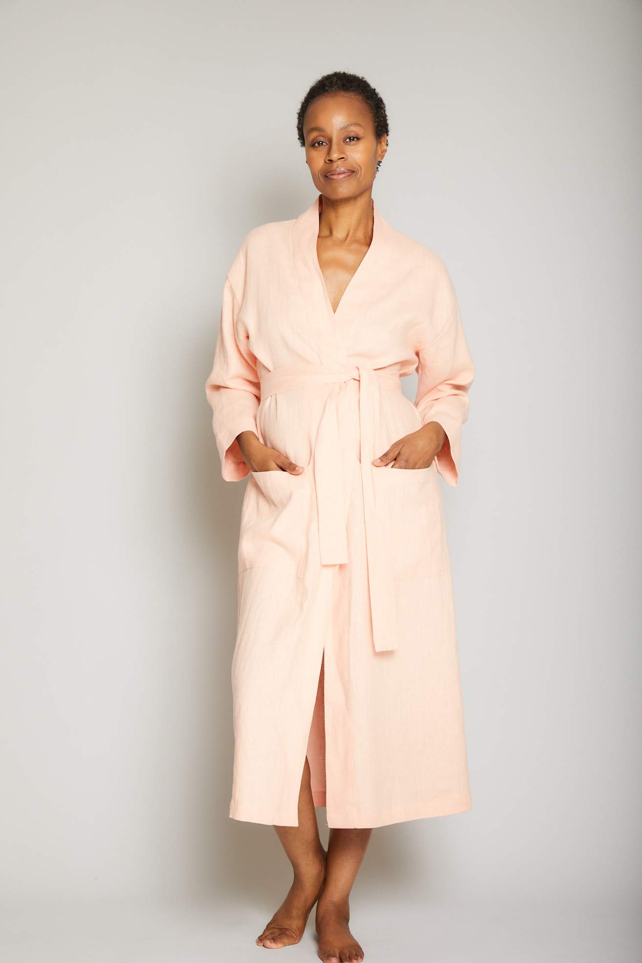 Long Linen Robe