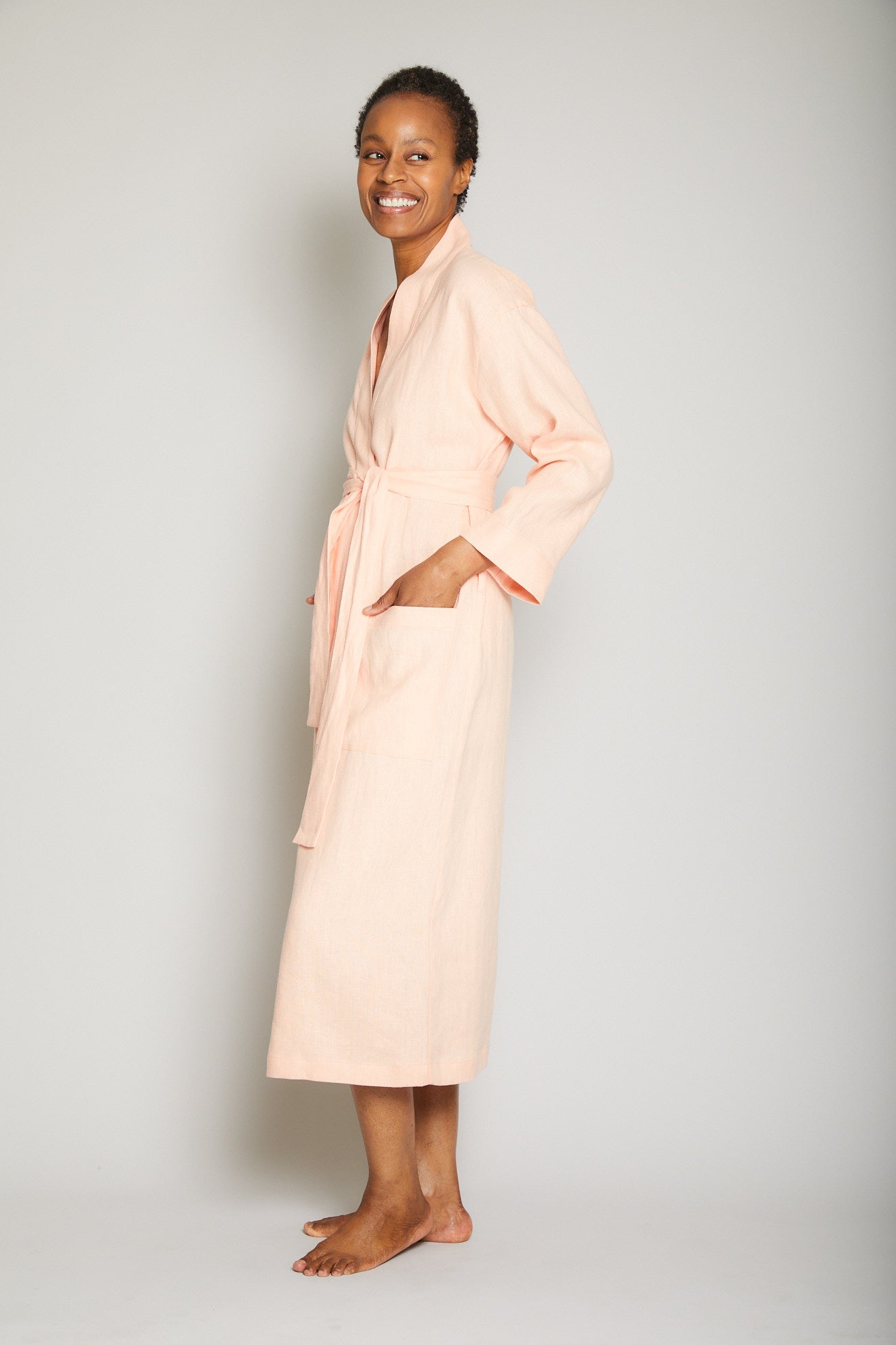 Long Linen Robe