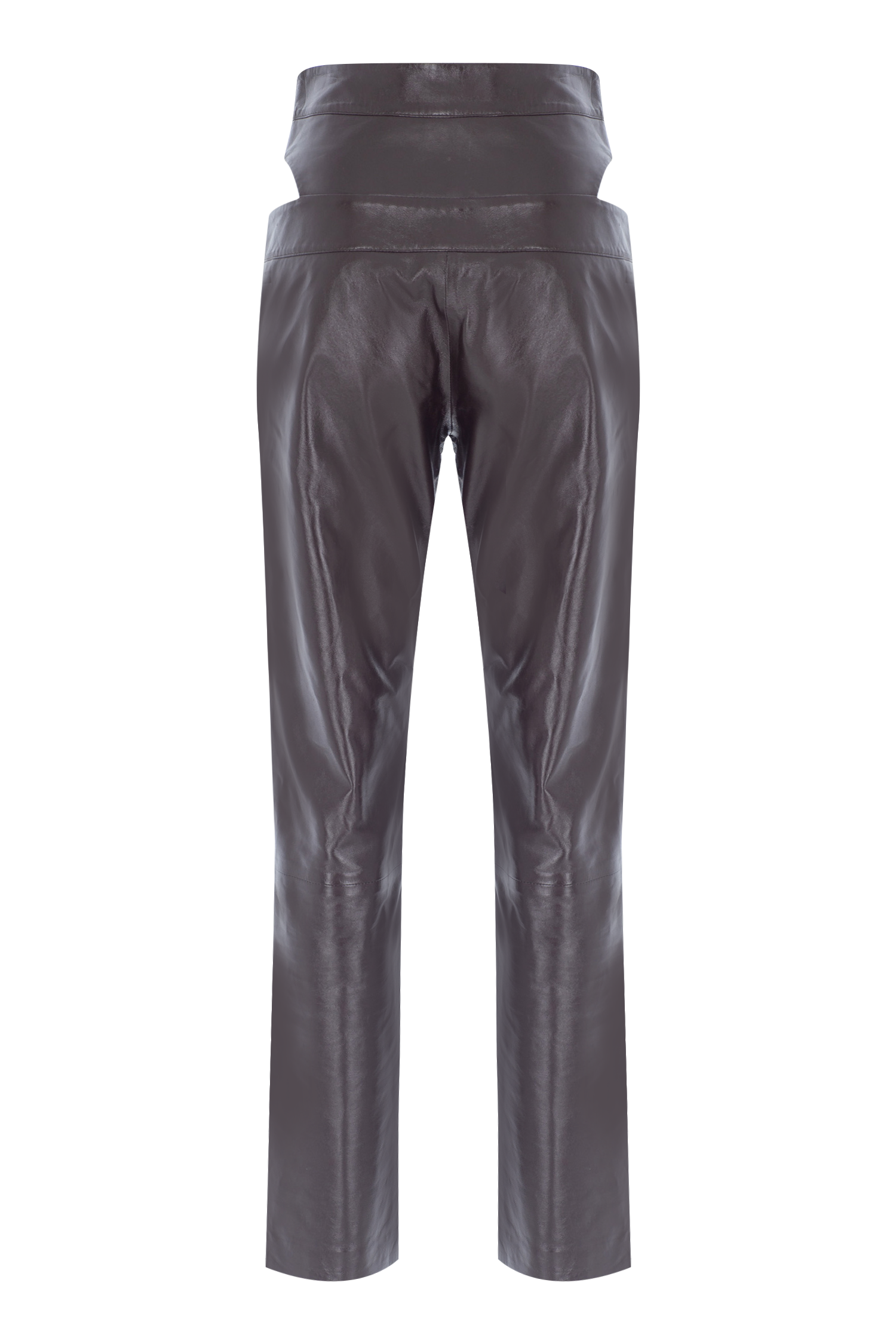Cutout Leather Pants