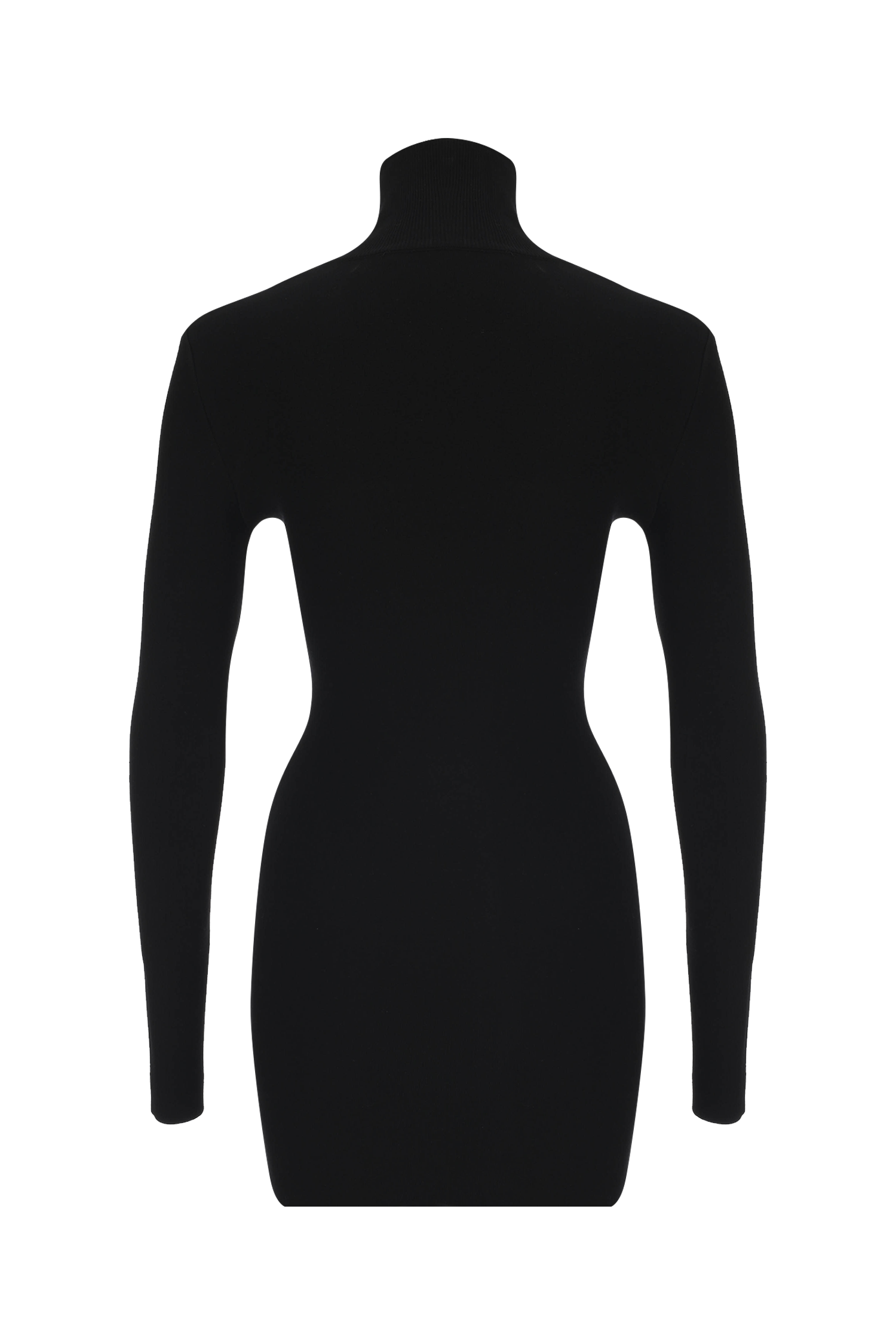 Sheer Line Mini Knit Dress