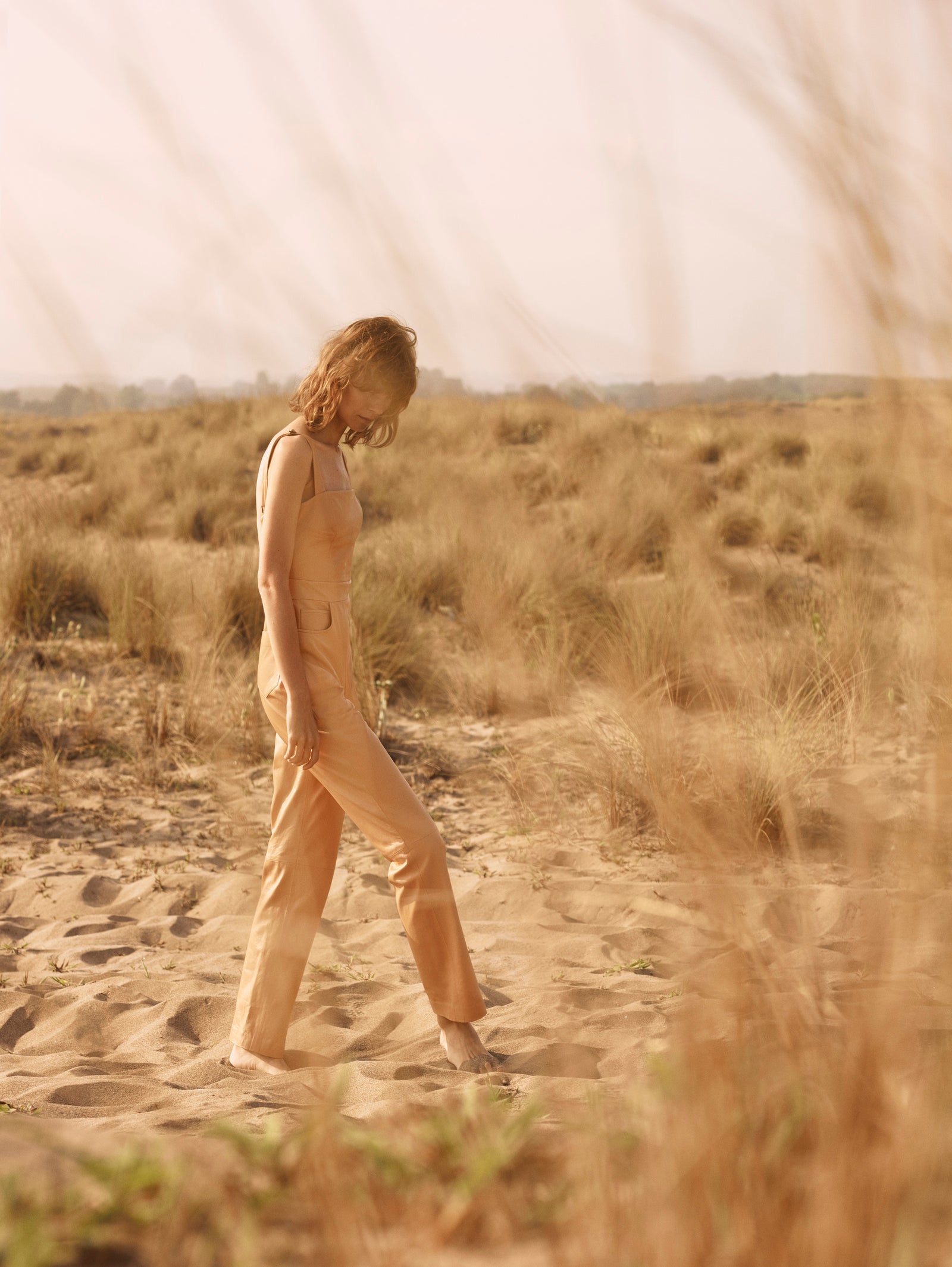 Backless Leather Jumpsuit