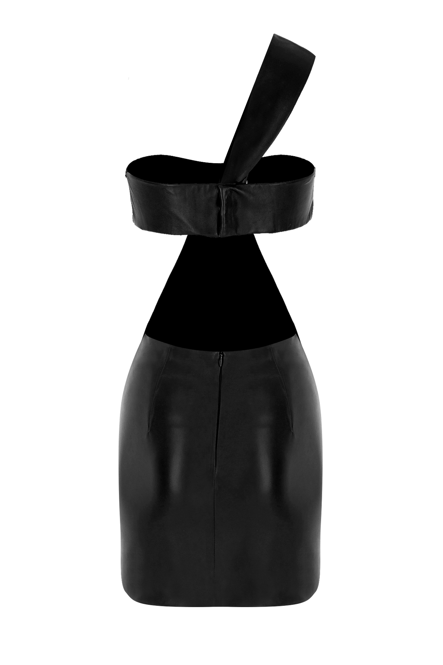 Bustier Leather Mini Dress