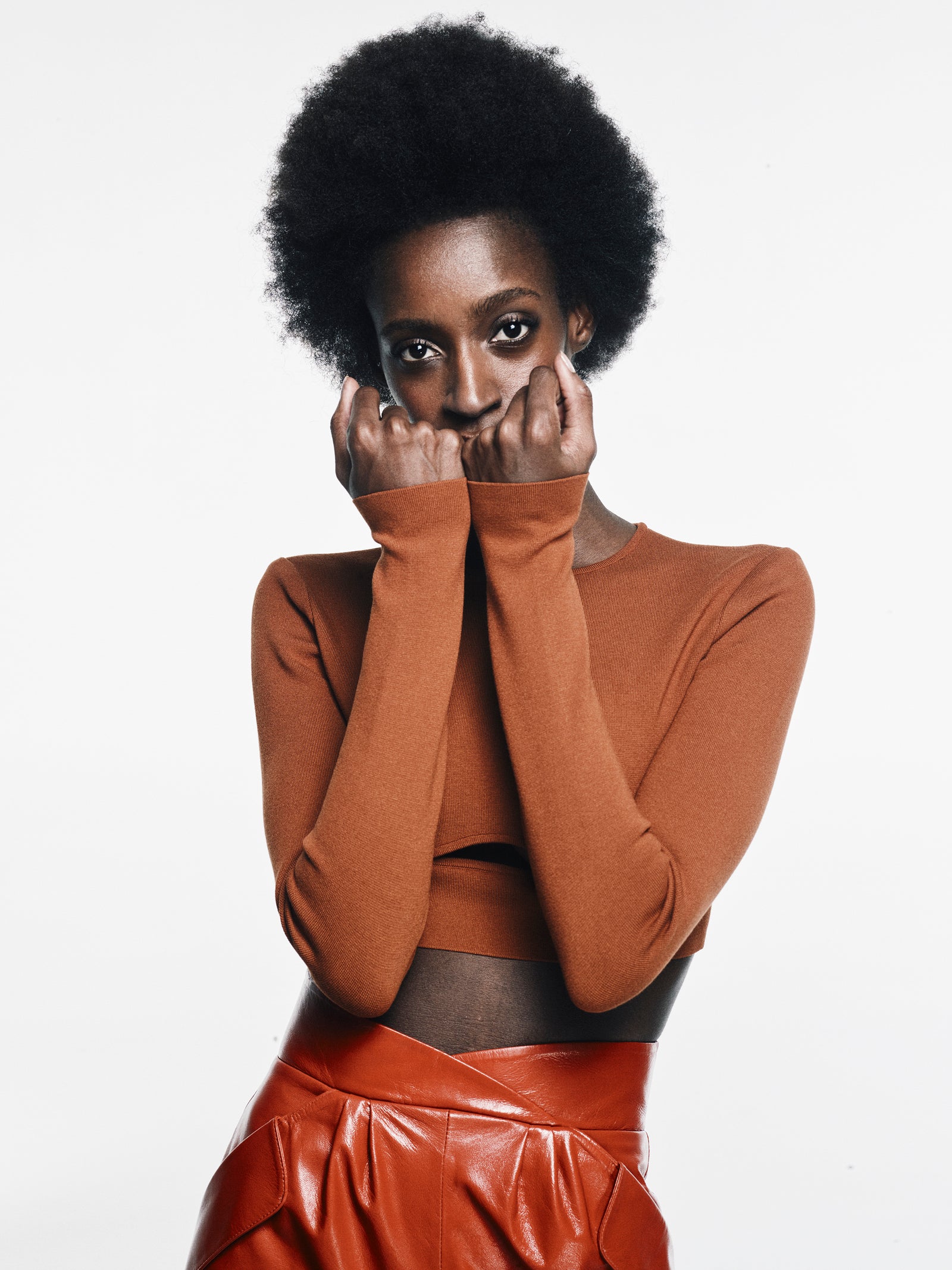 Cutout Knit Crop Top