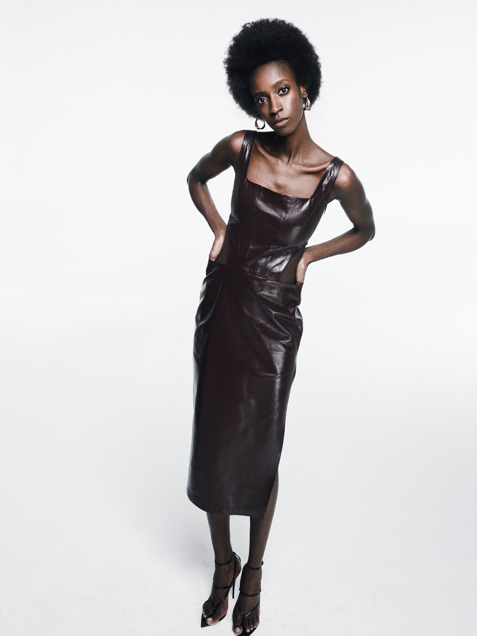 Cutout Midi Leather
Dress