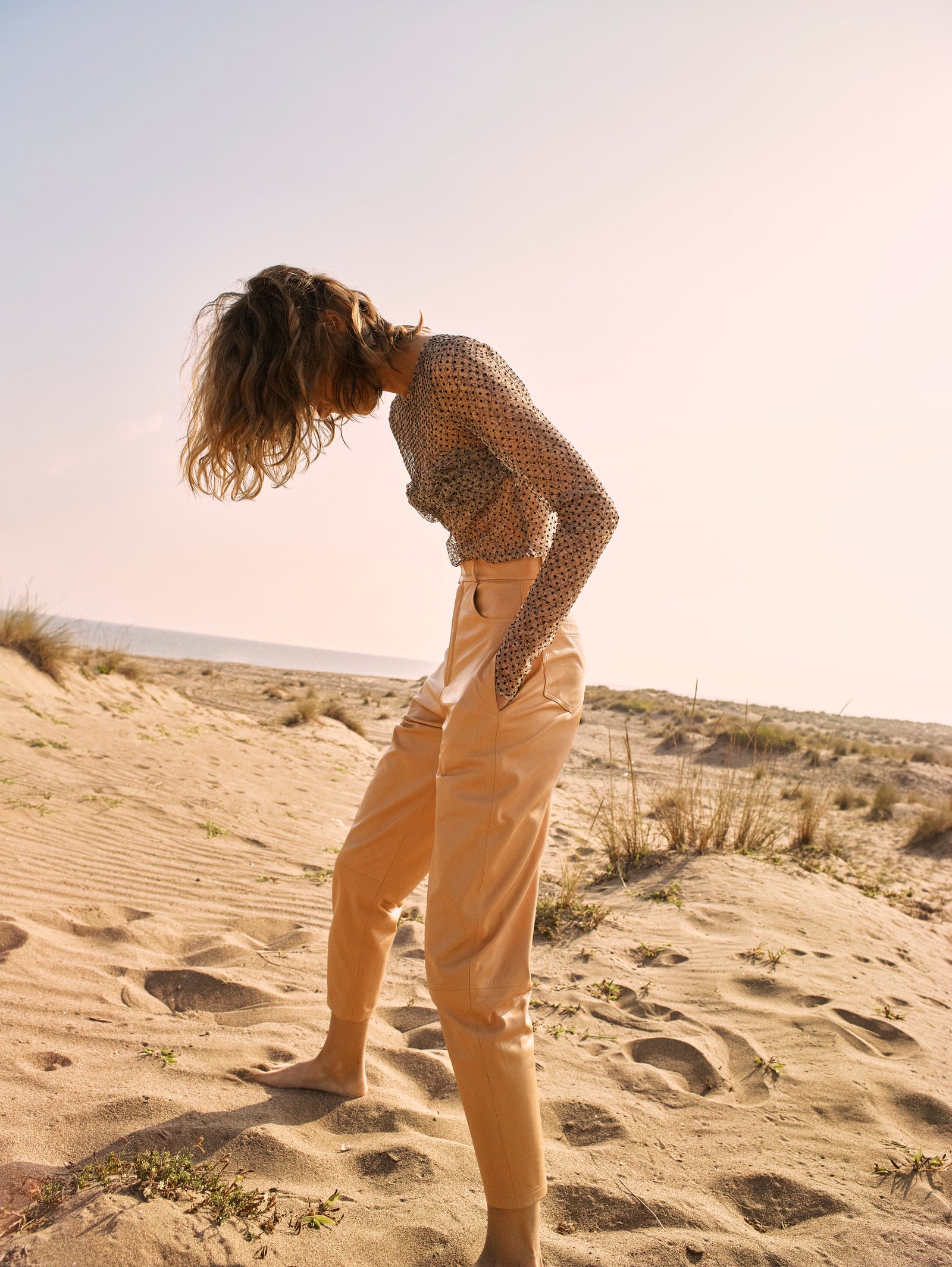 Baloon Leather Pants