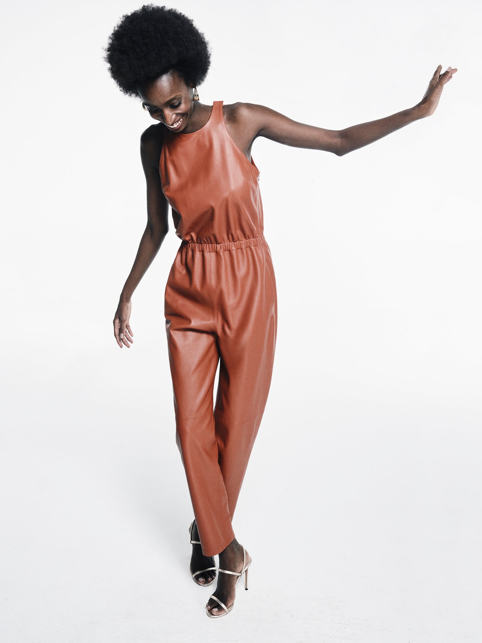 Halterneck Leather
Jumpsuit