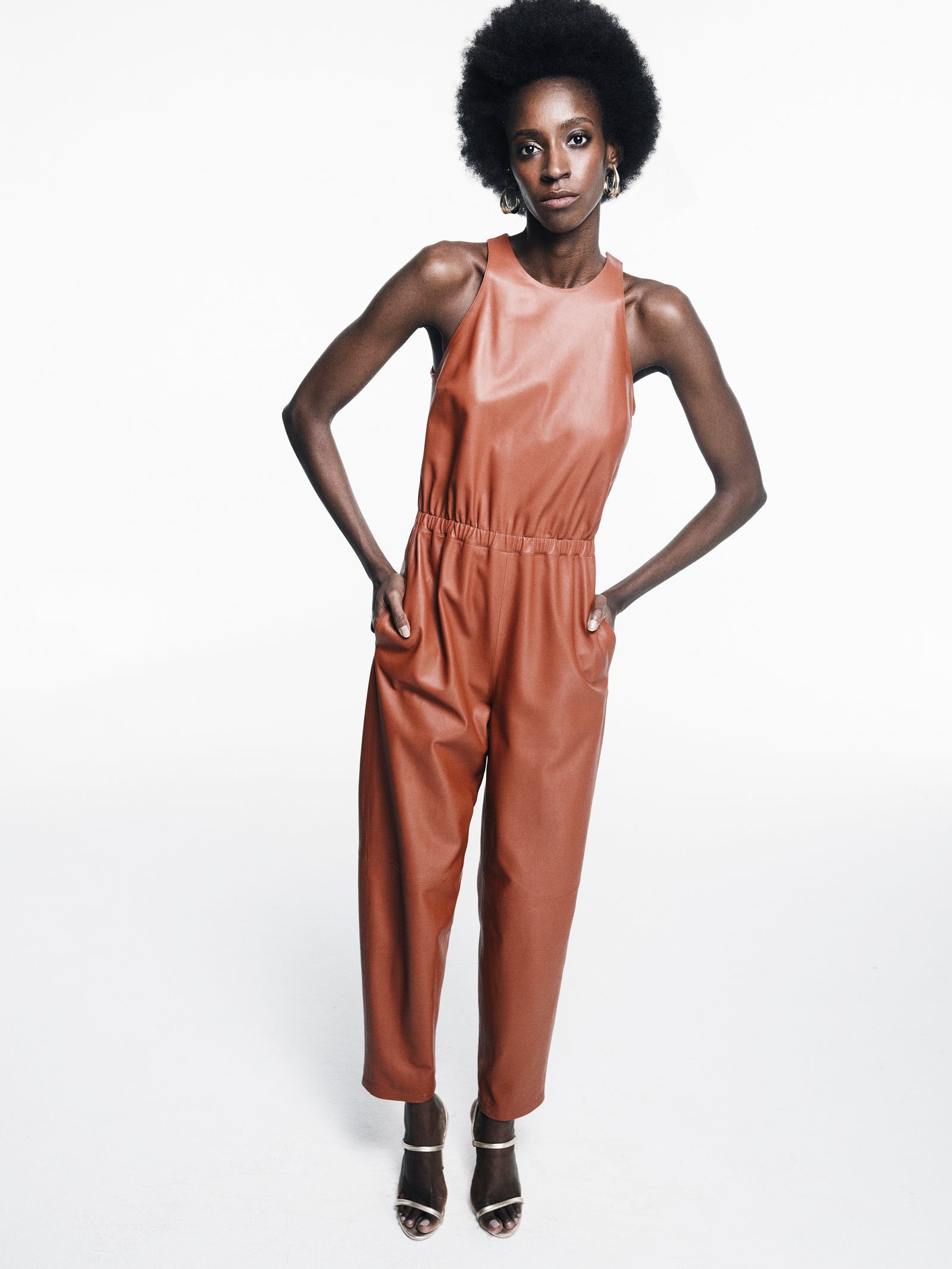 Halterneck Leather
Jumpsuit