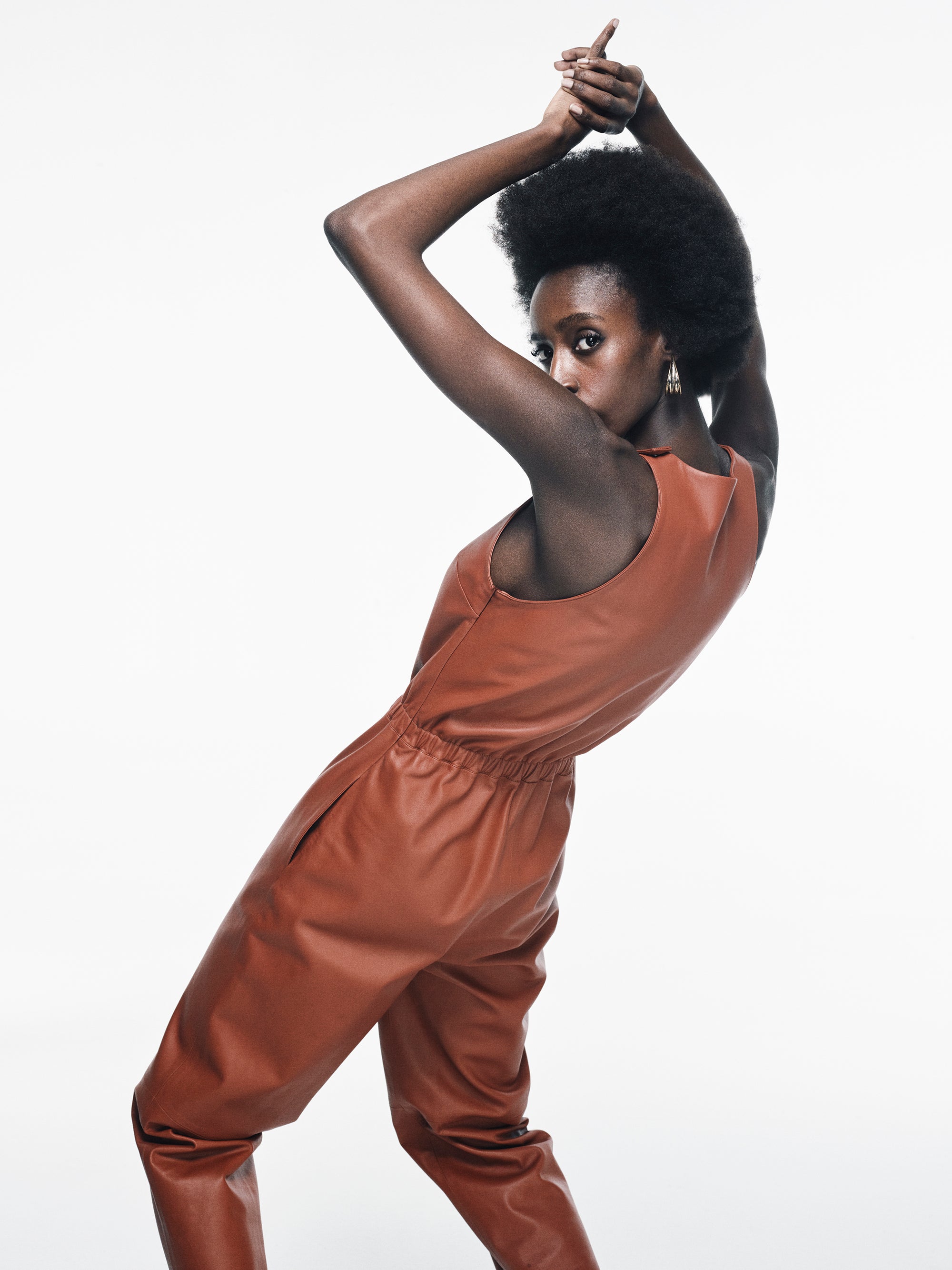 Halterneck Leather
Jumpsuit