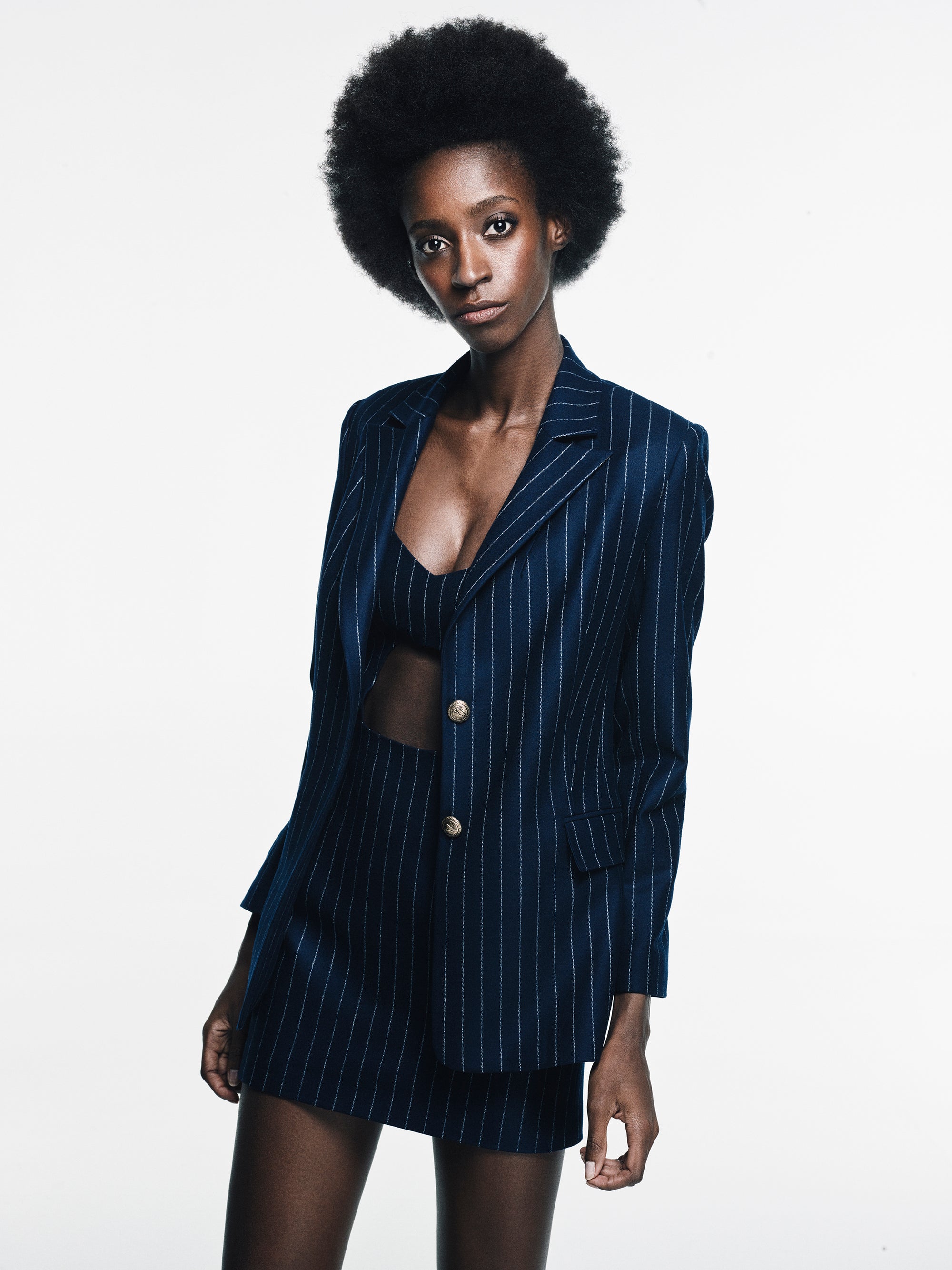 Cut-out Mini Wool
Dress