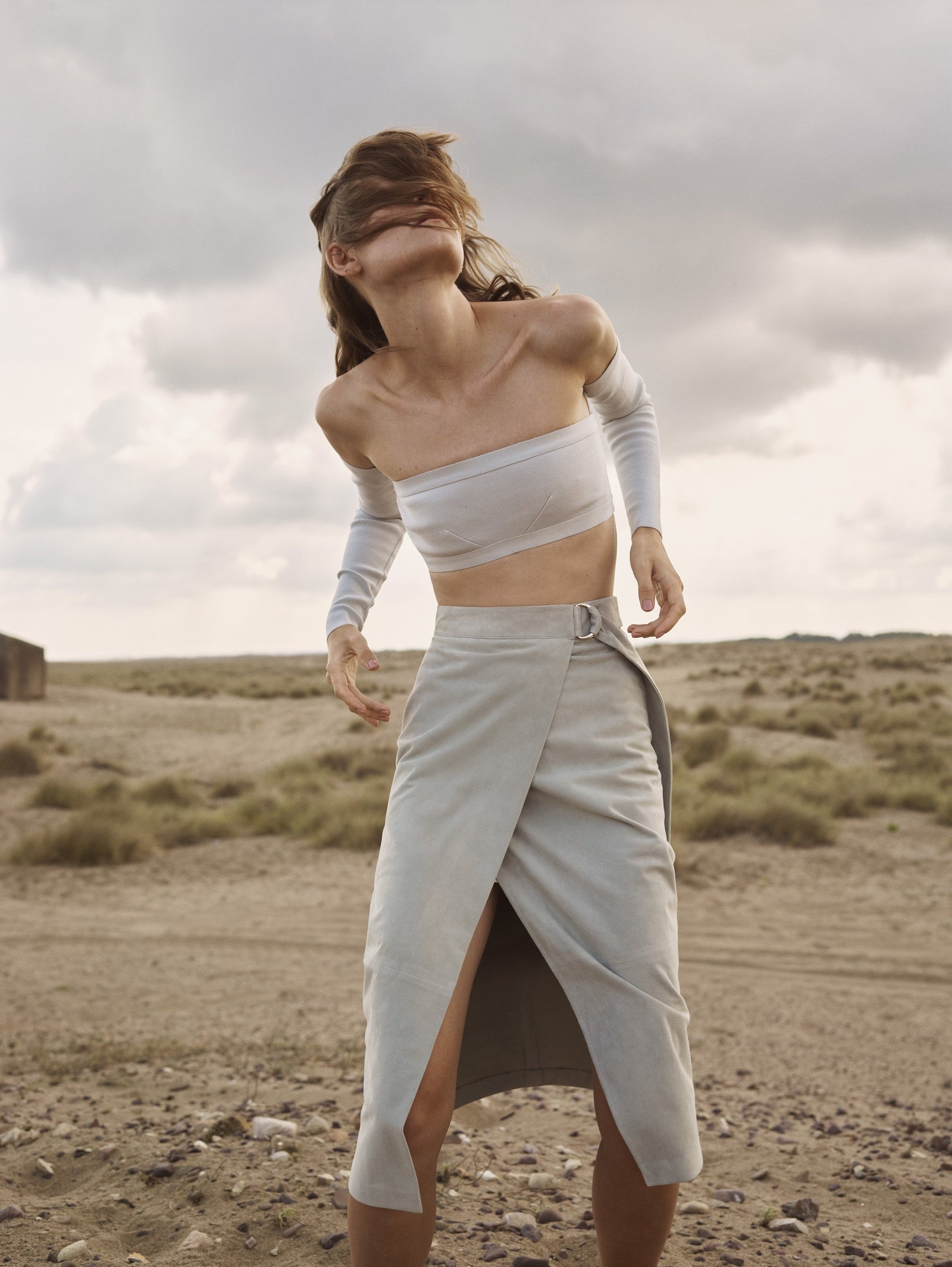 Offshoulder Knit Crop Top