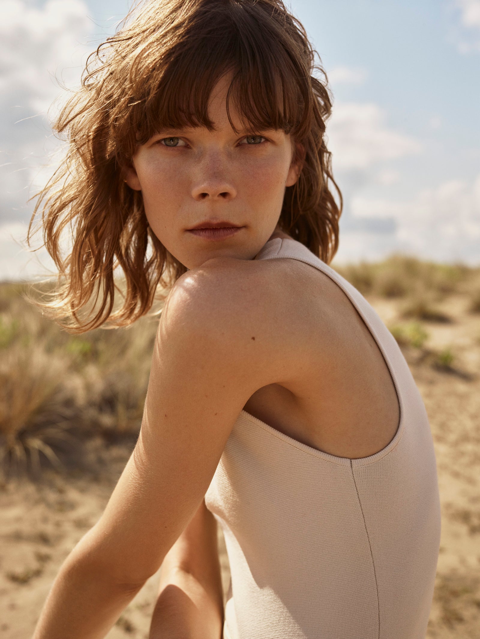 V-Neck Knit Bodysuit