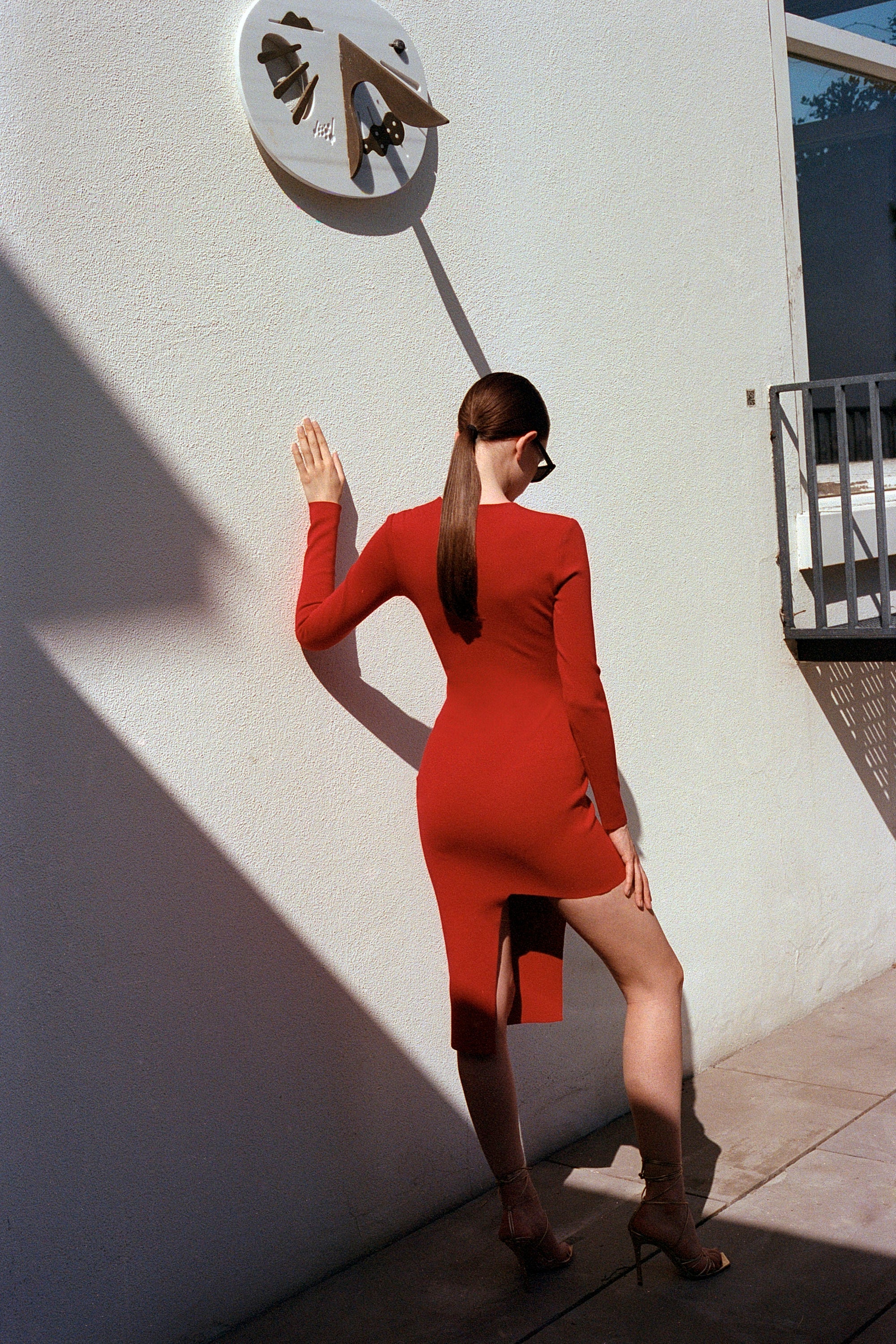 Asymmetric Knit Dress