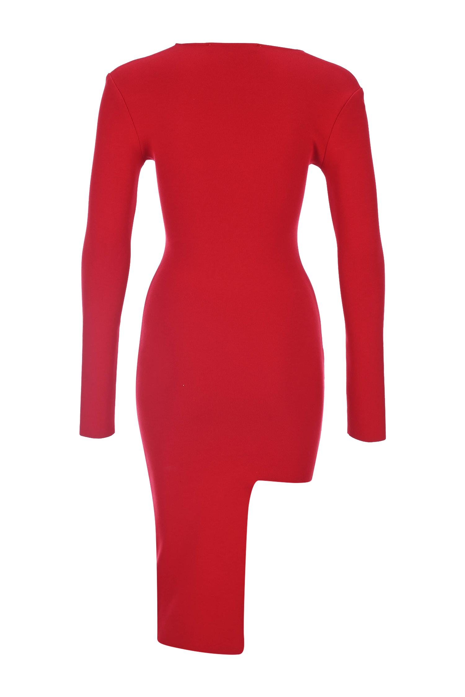 Asymmetric Knit Dress