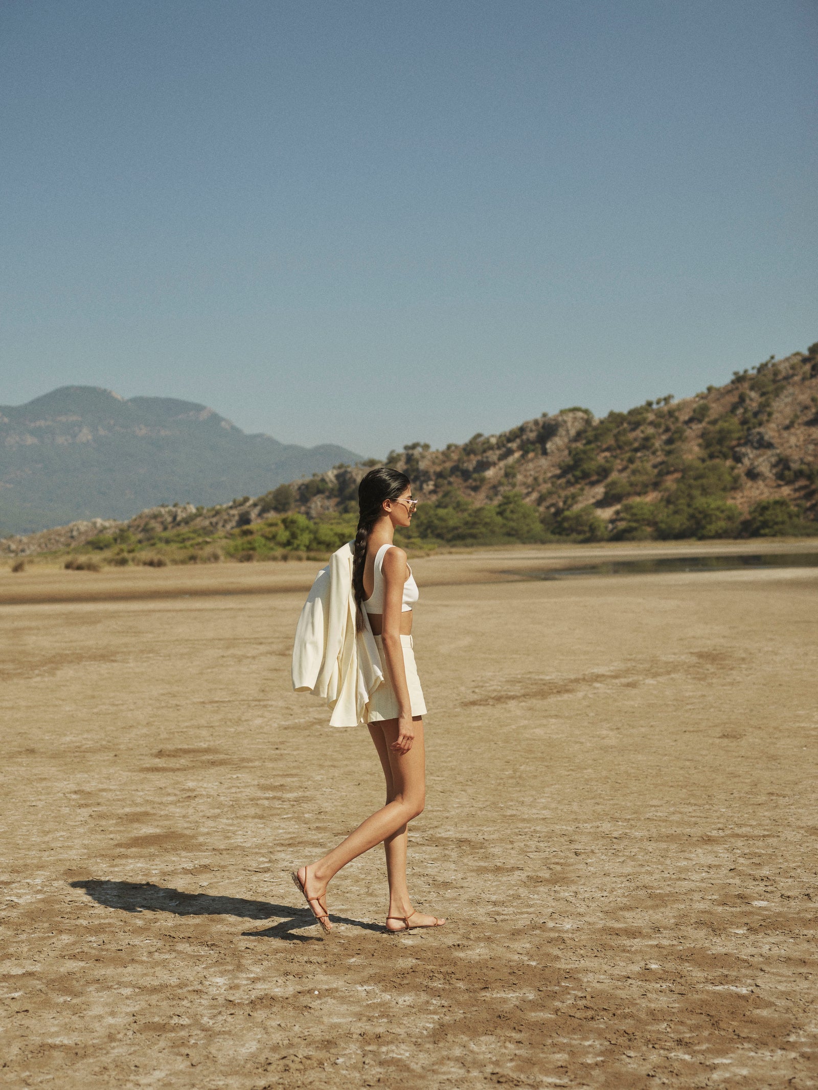Diamond Leather Shorts