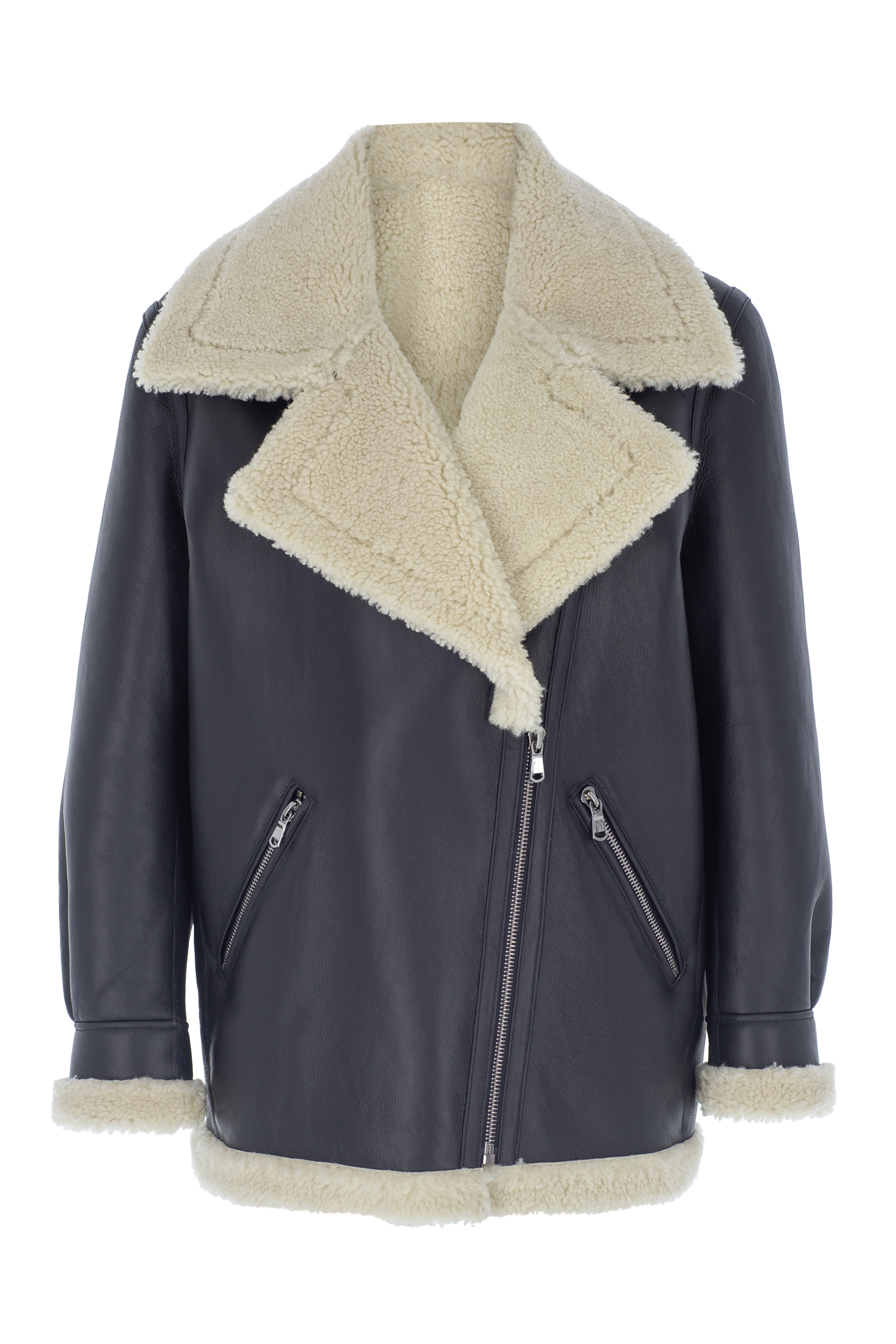 Shearling Oversize Biker
Jacket