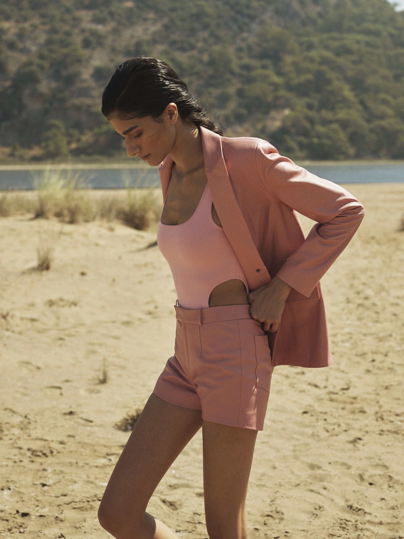 Midwaist Mom Leather Shorts