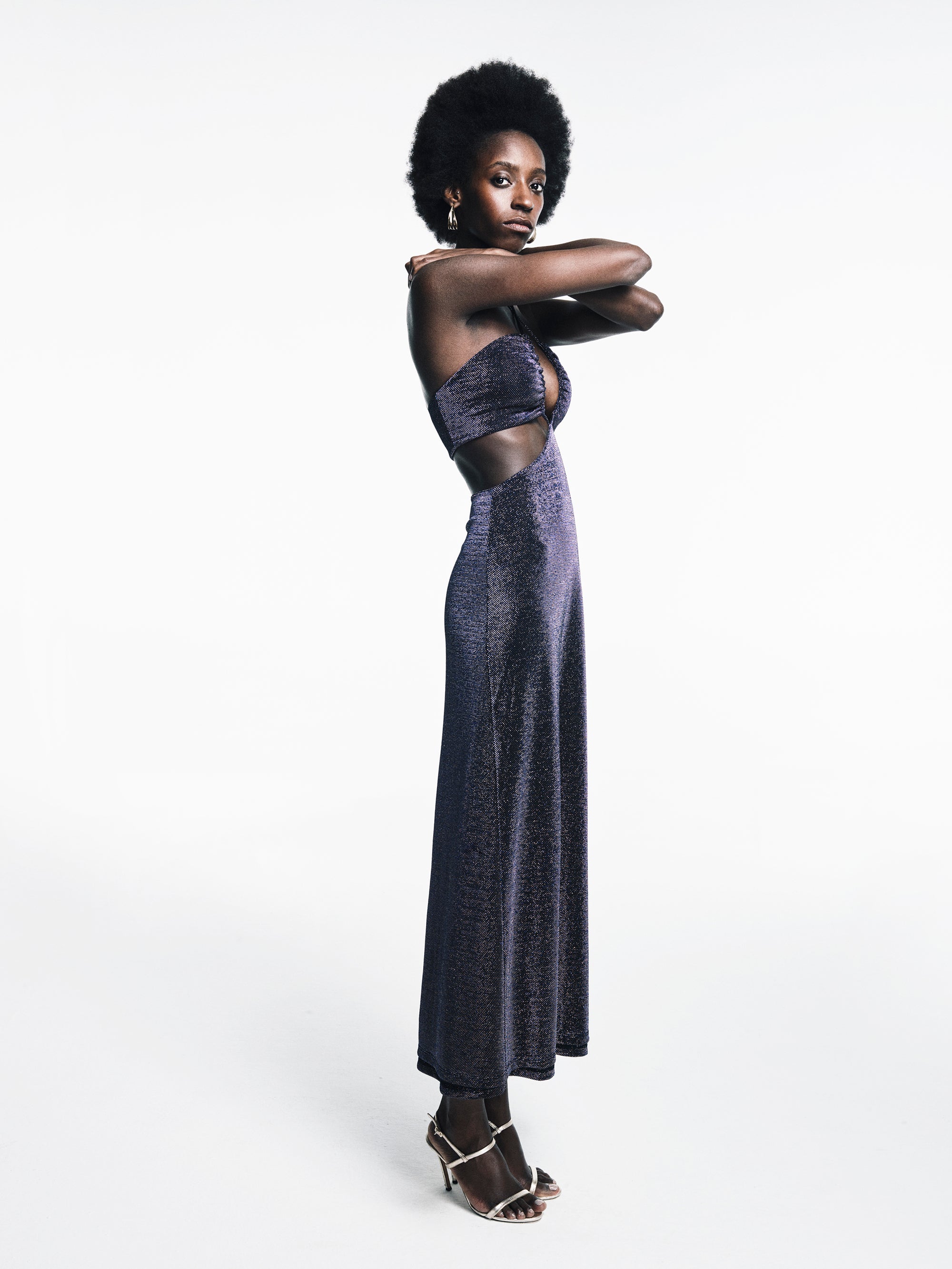 X Jersey Midi Dress