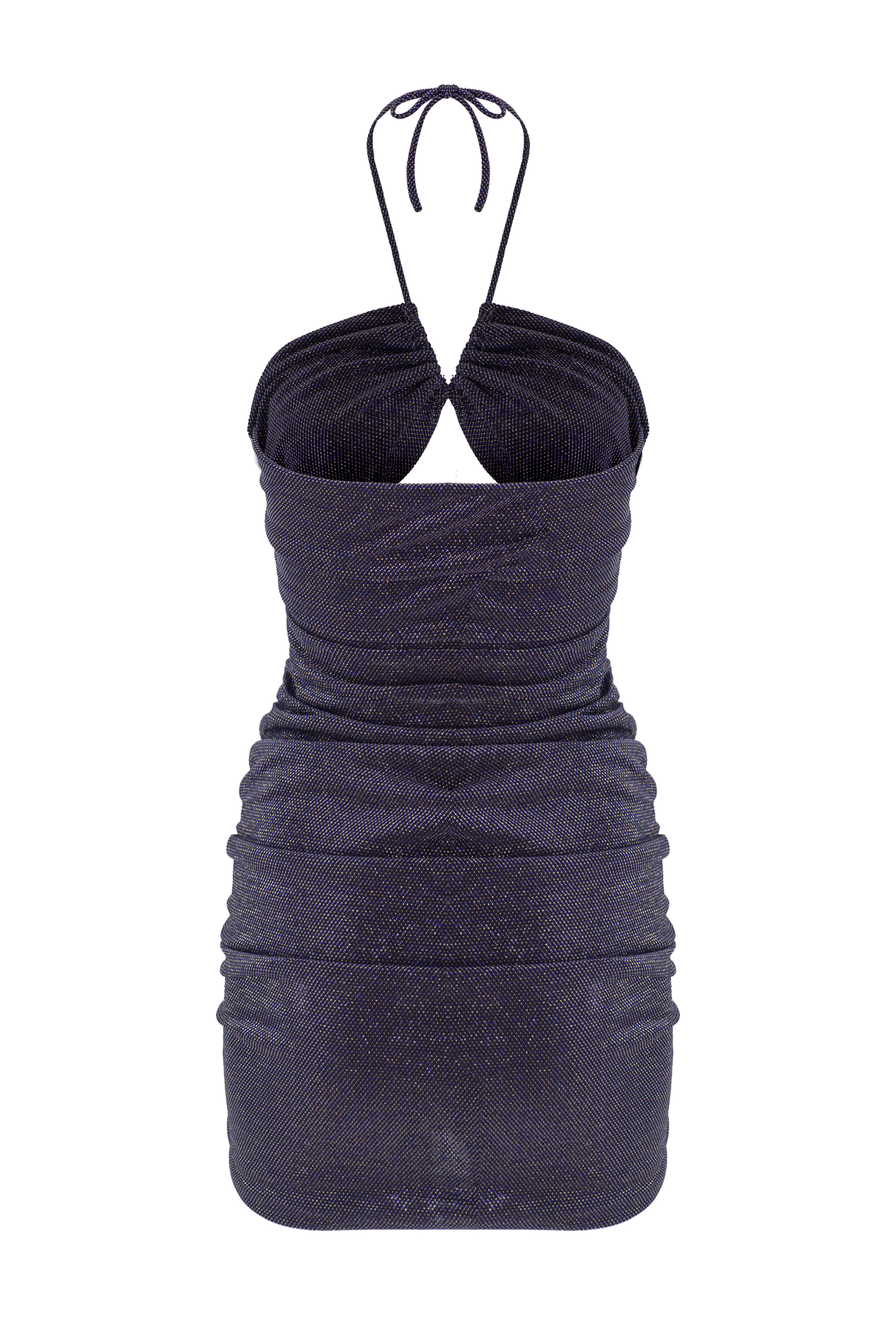 Ruched CutOut MiniJersey Dress