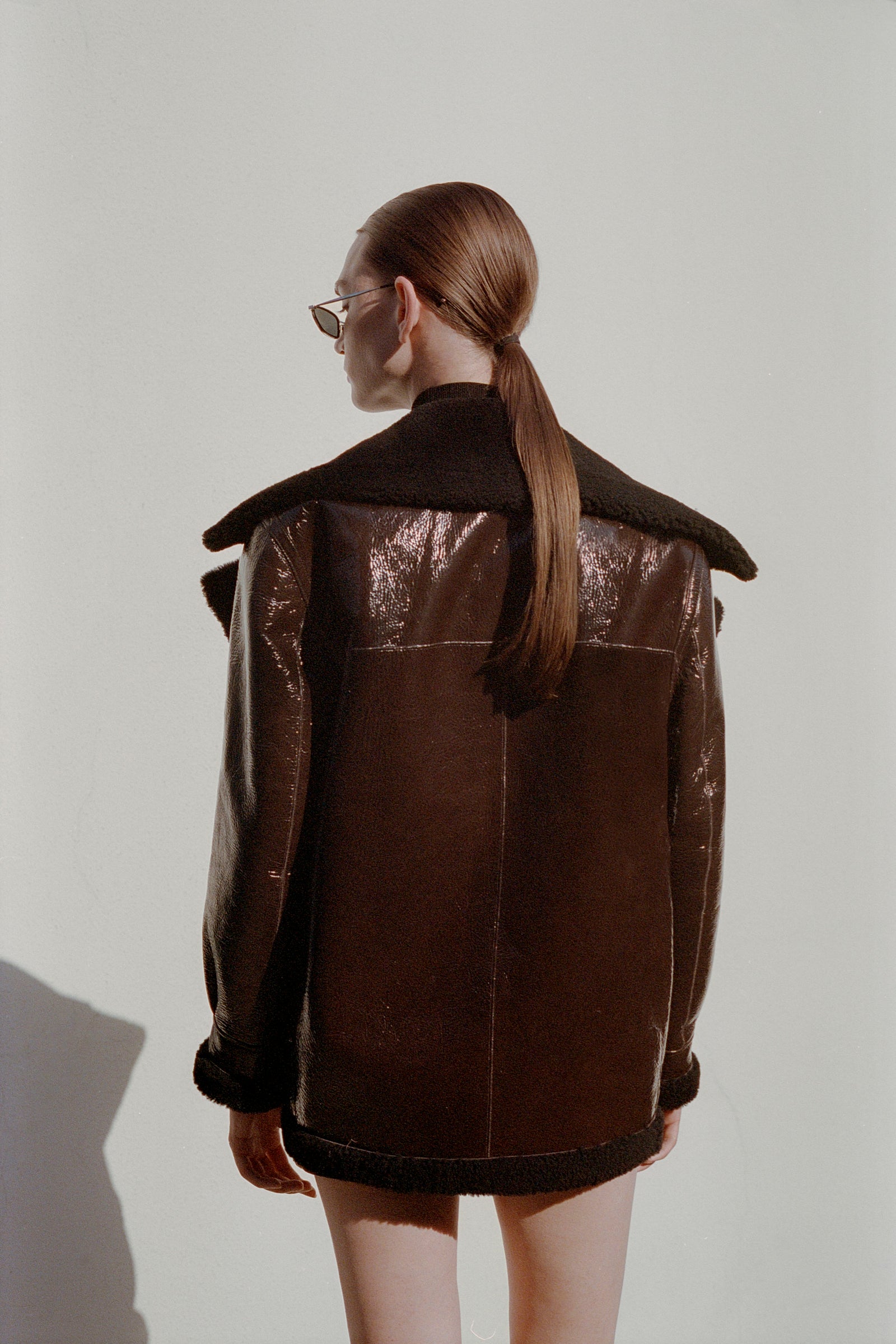 Shearling Oversize Biker
Jacket