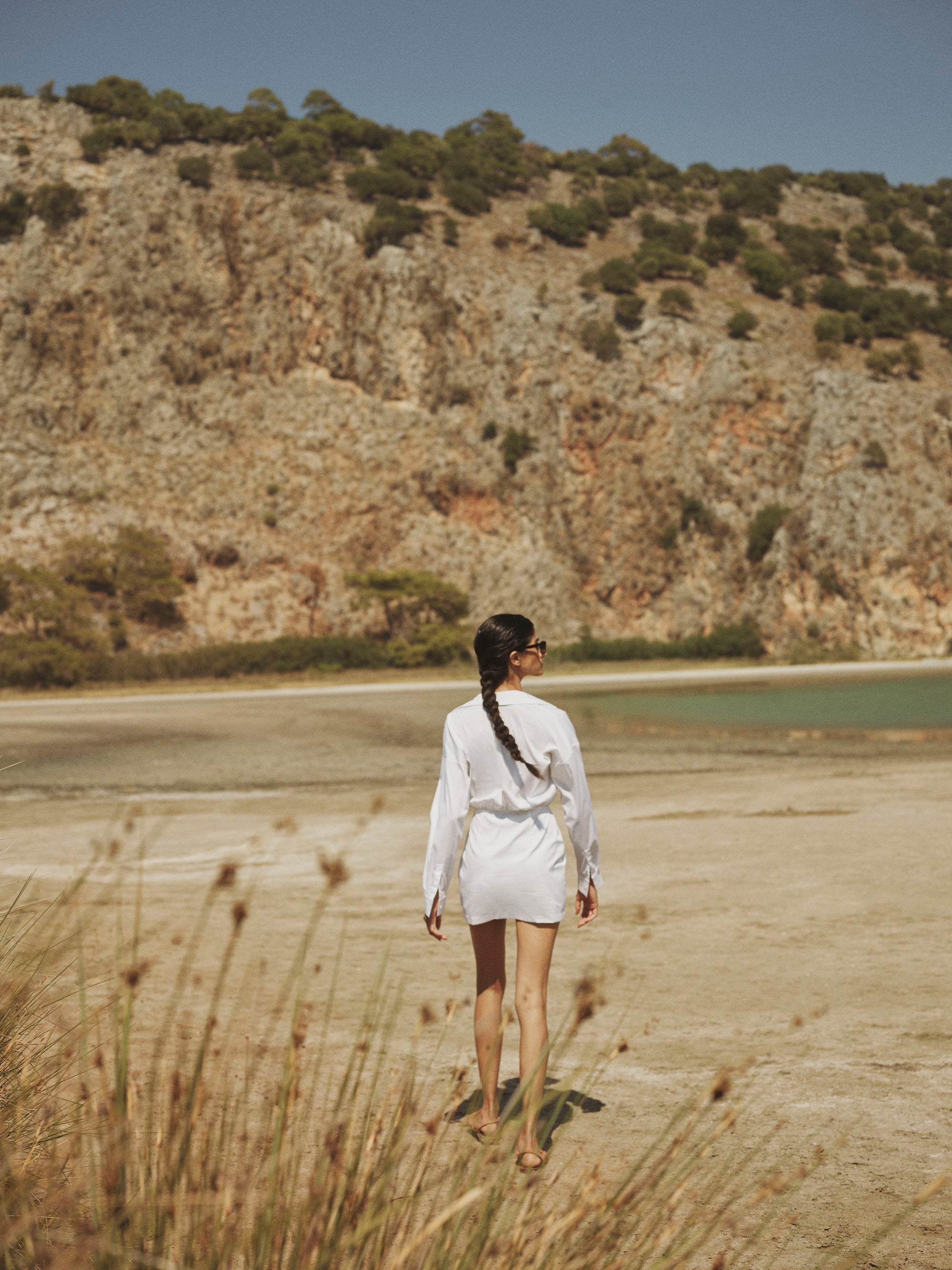 Cotton Mini Shirt Dress