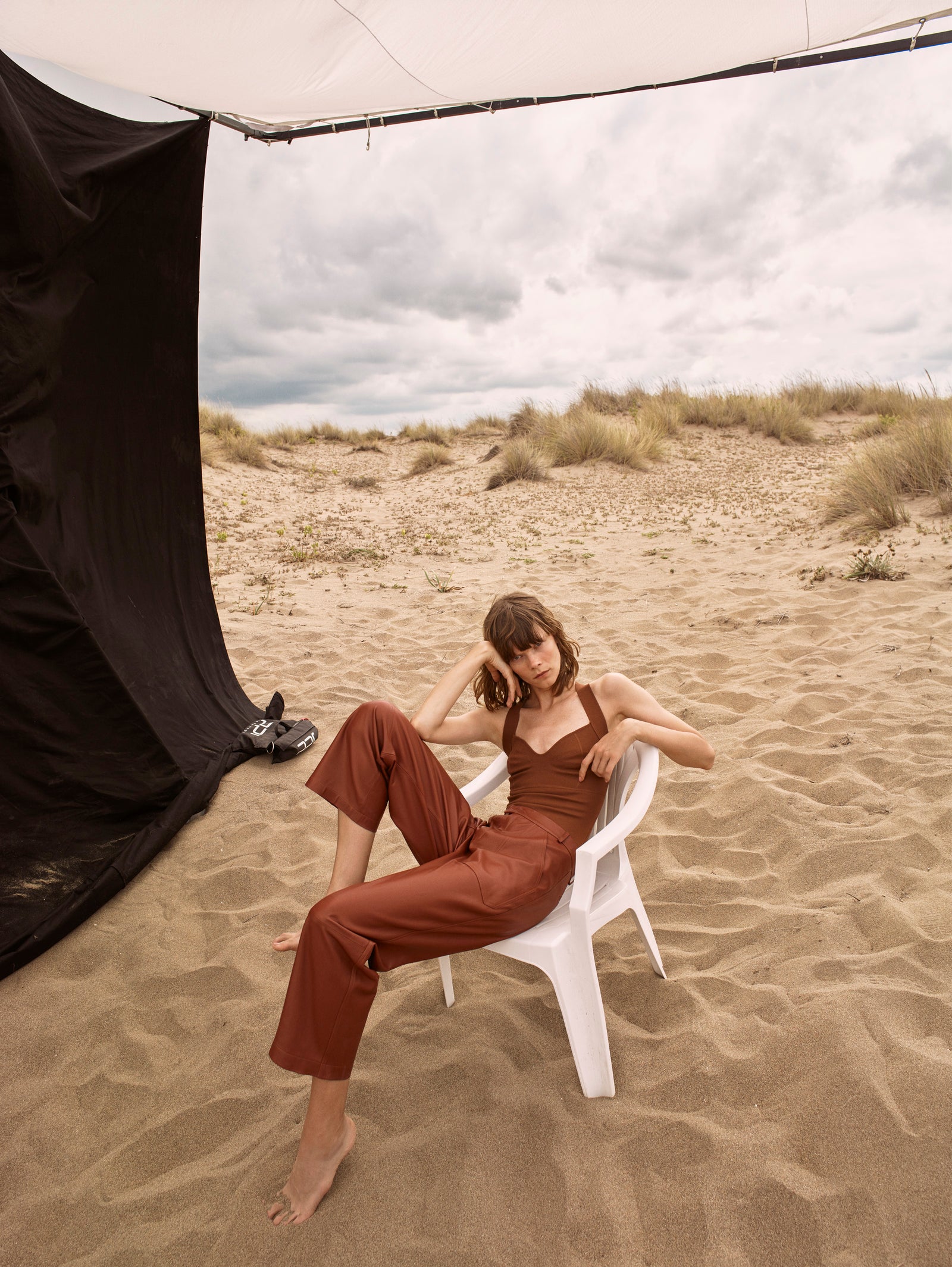 Culotte Leather Pants