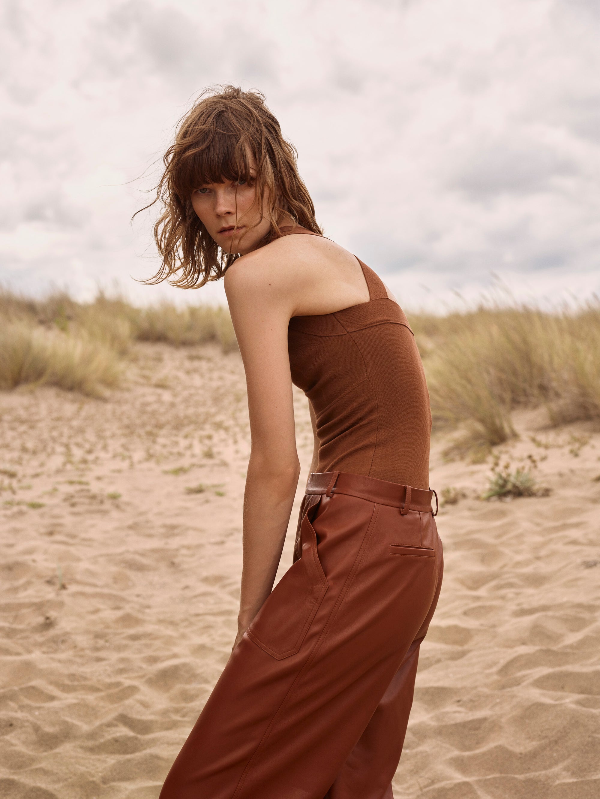 Culotte Leather Pants