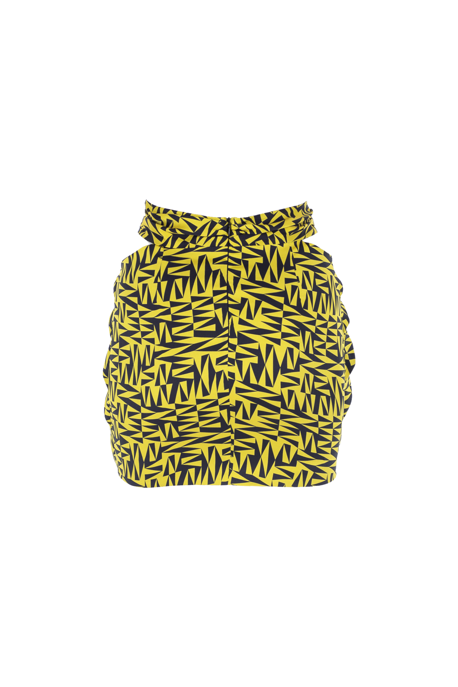 Ruched Cut-Out MiniSilk Skirt