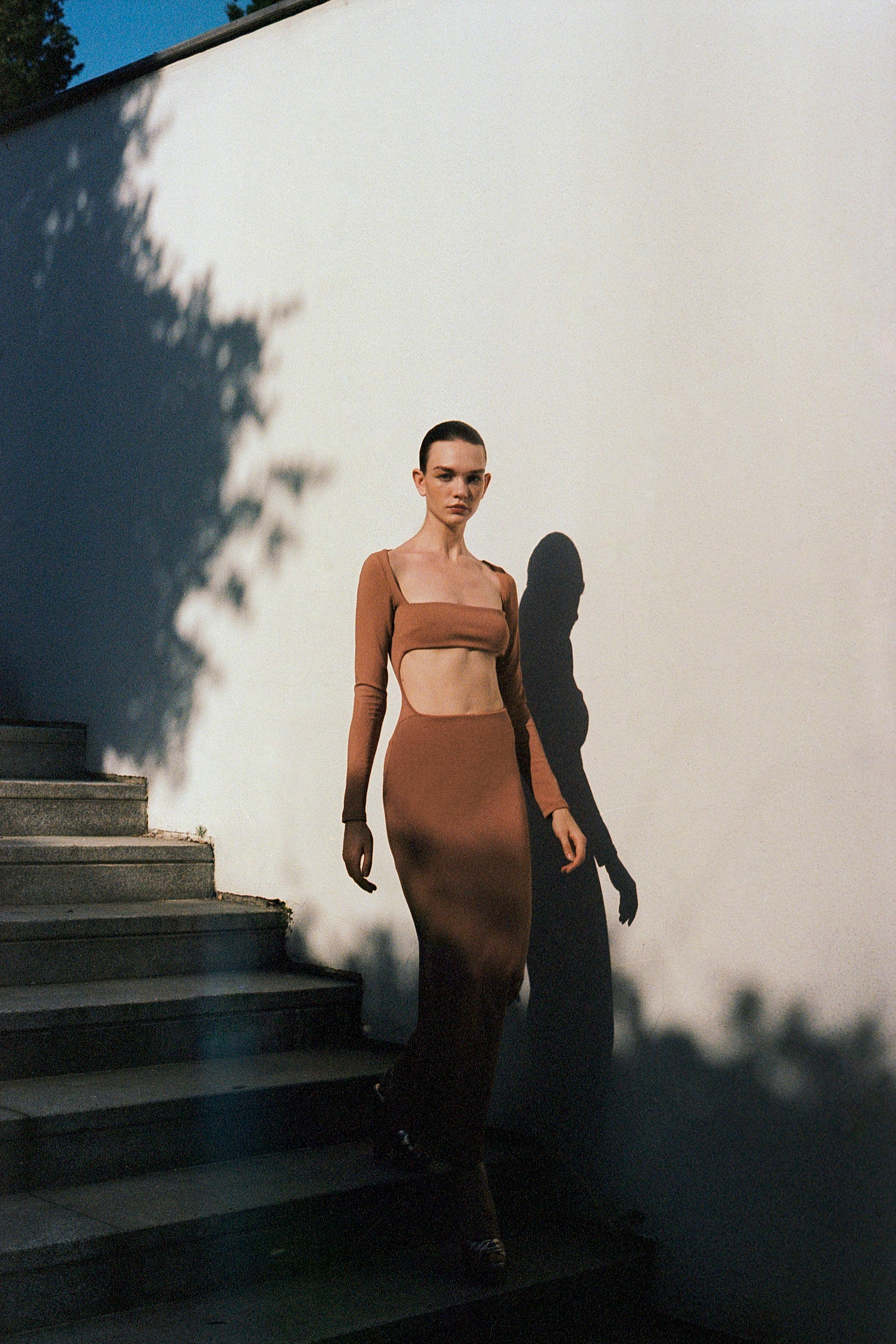 Cutout Scuba Midi Dress