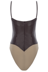 Cutout Leather Bodysuit