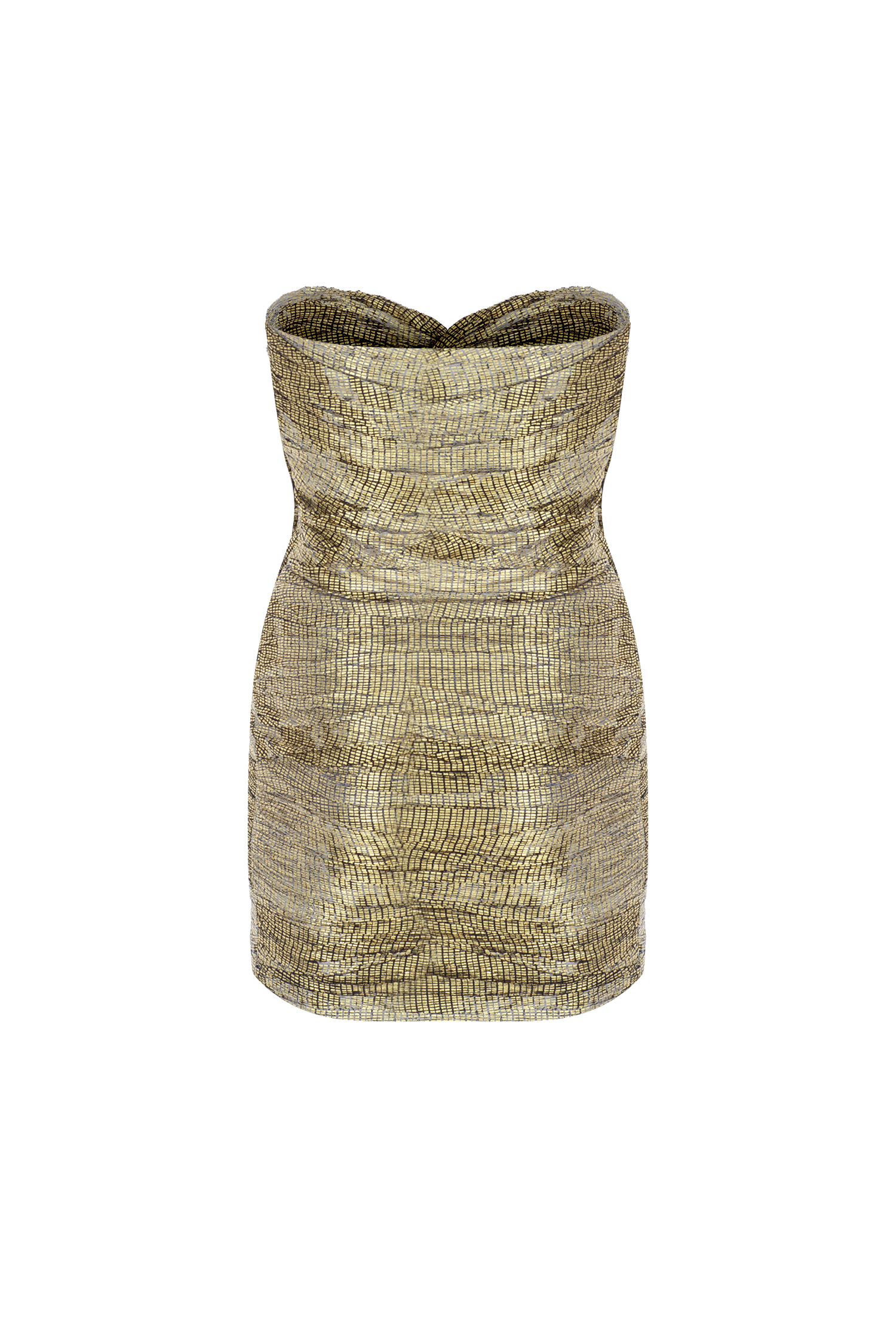 Ruched Mini ChiffonDress