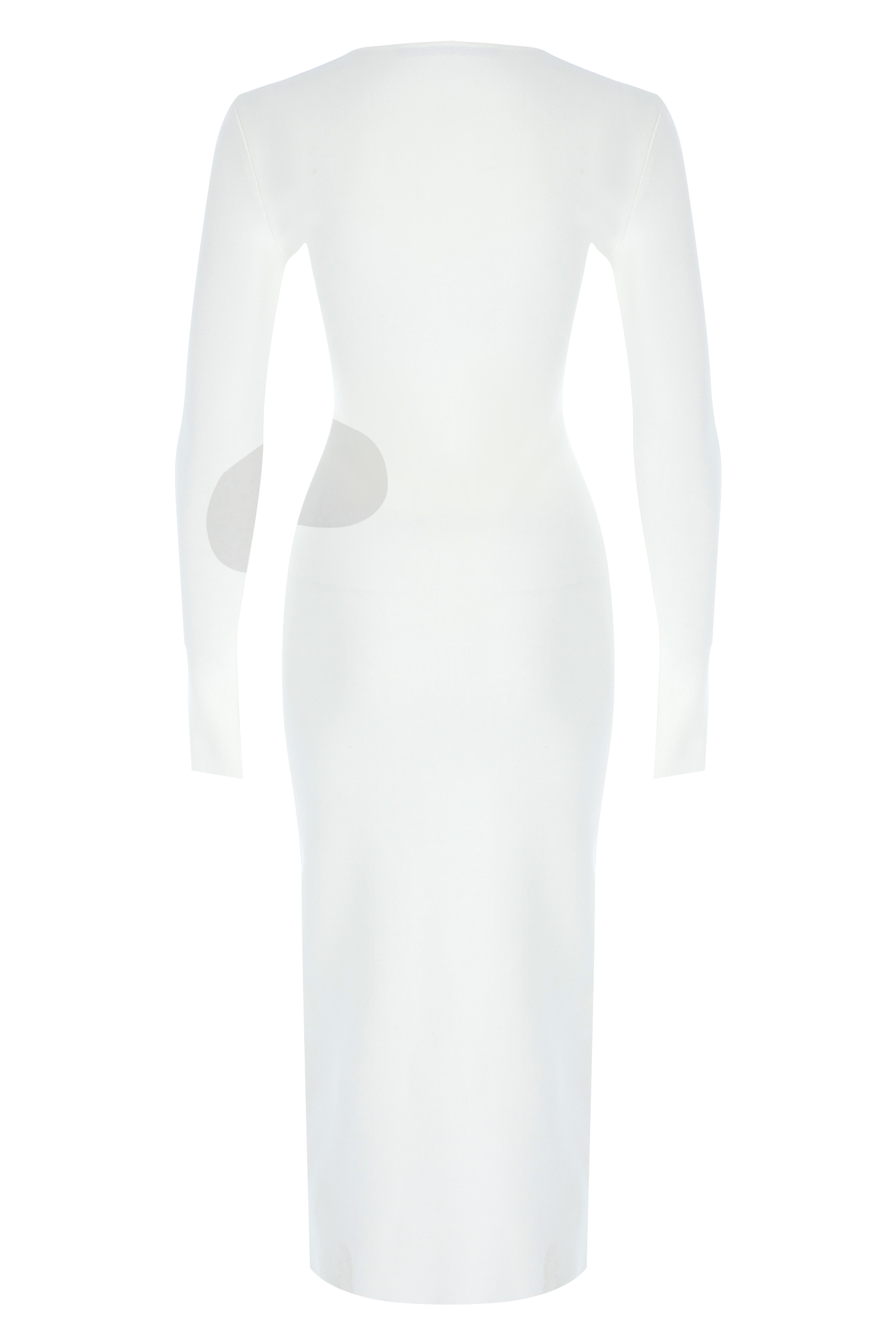 Sheer Knit Midi Dress