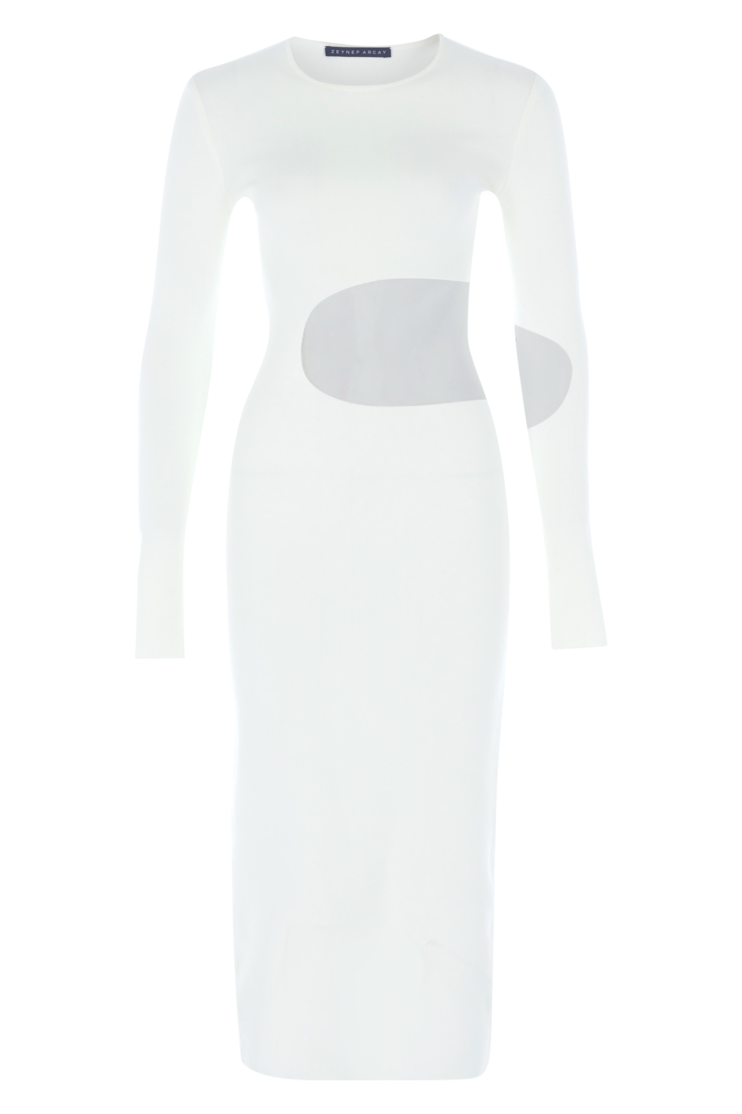 Sheer Knit Midi Dress