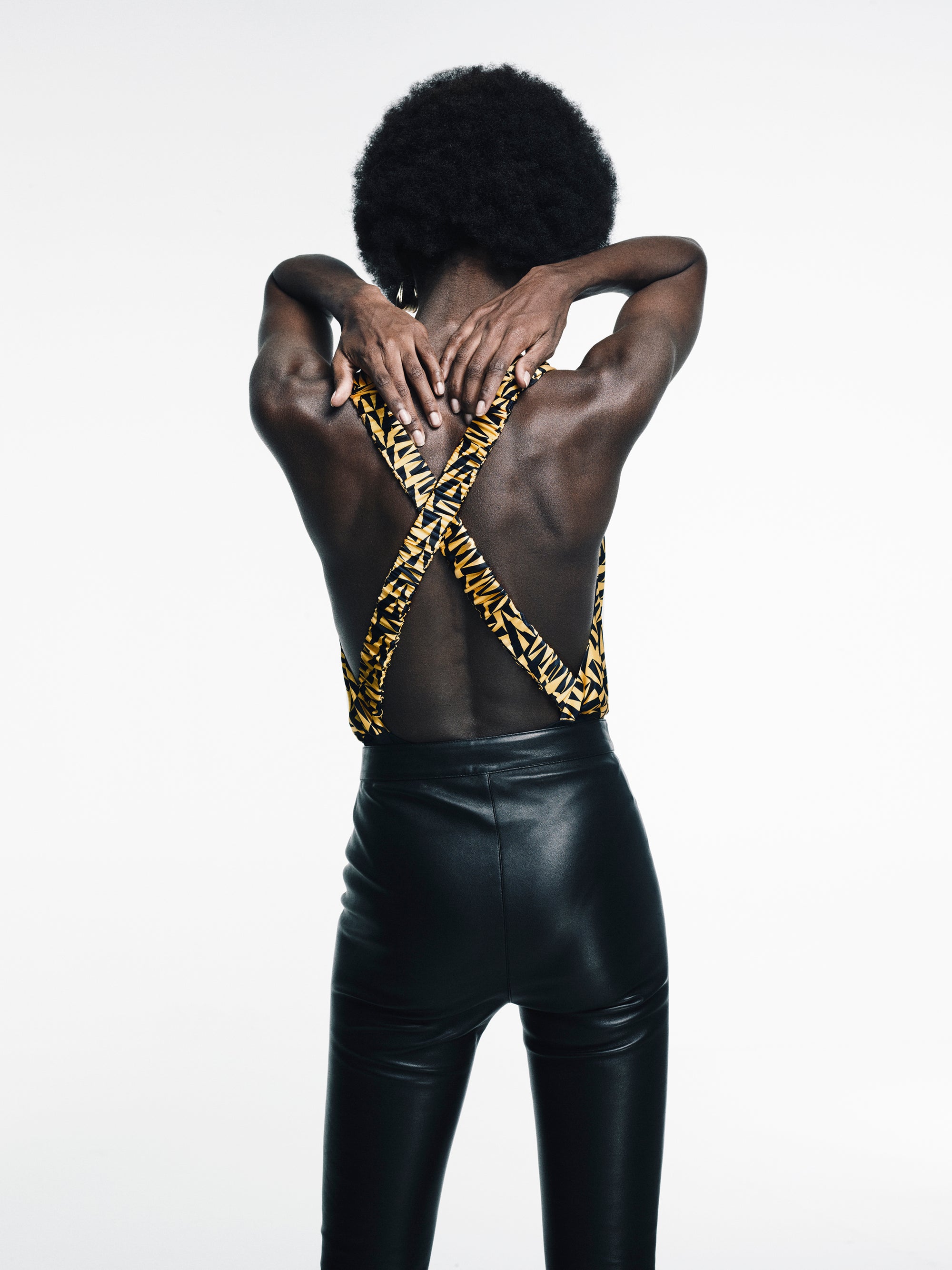 X-Back Silk Bodysuit