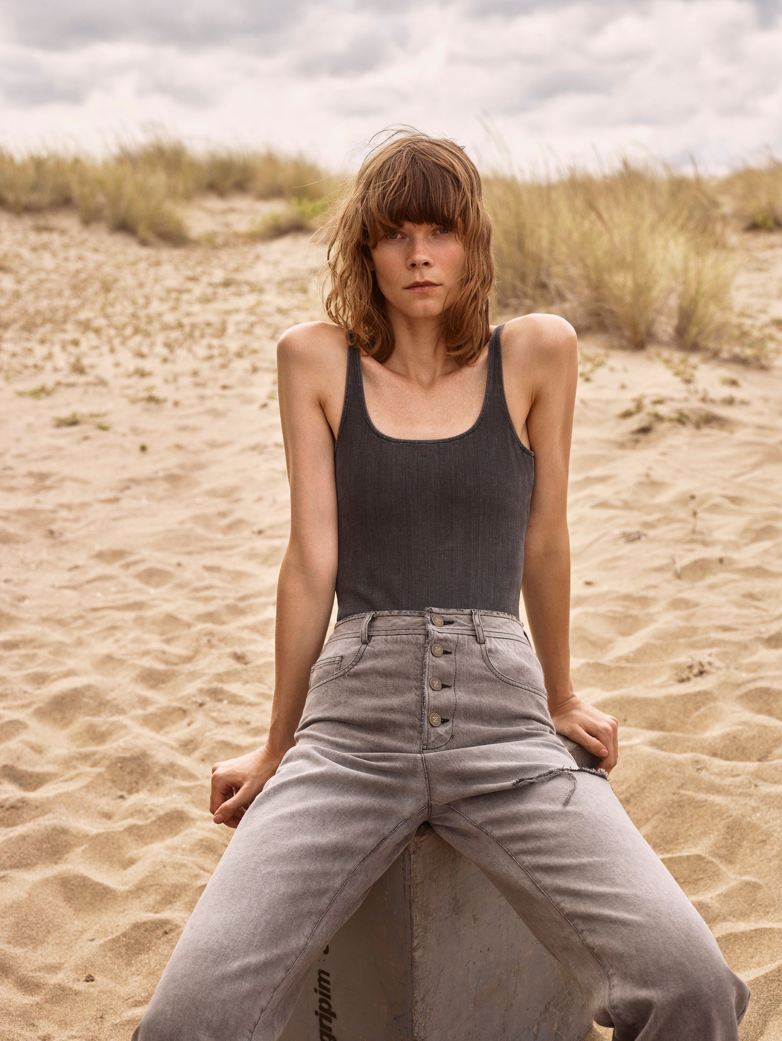 Bistretched Denim Bodysuit