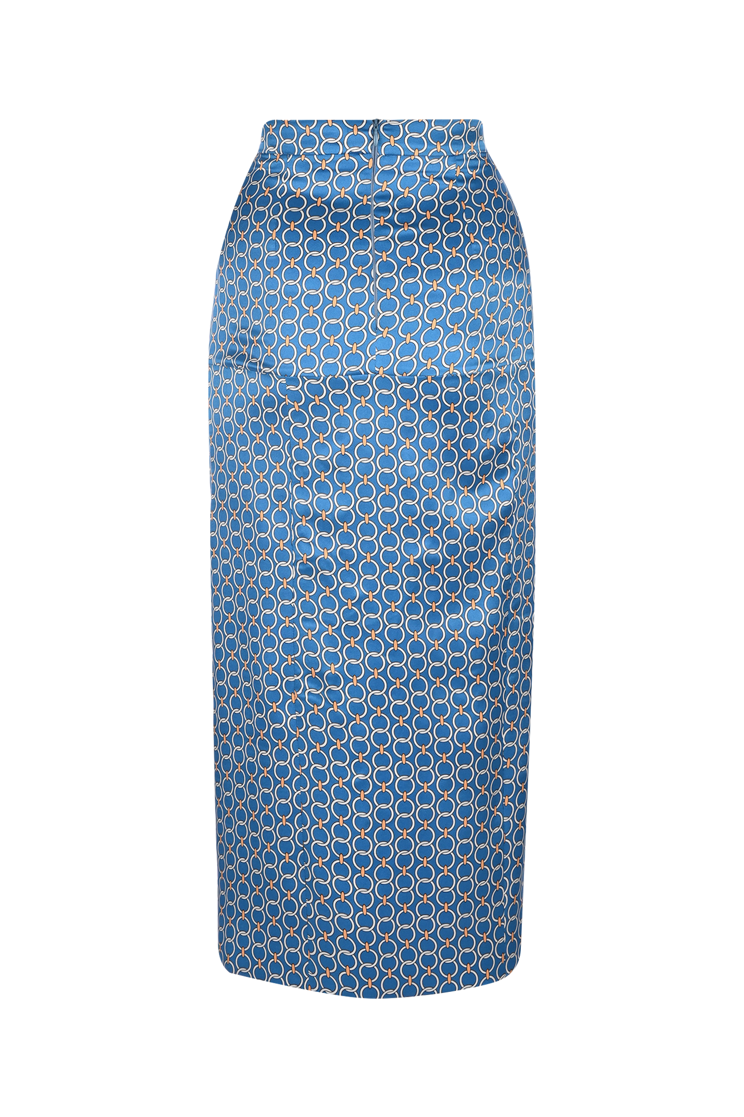 Midi Slit Silk Skirt