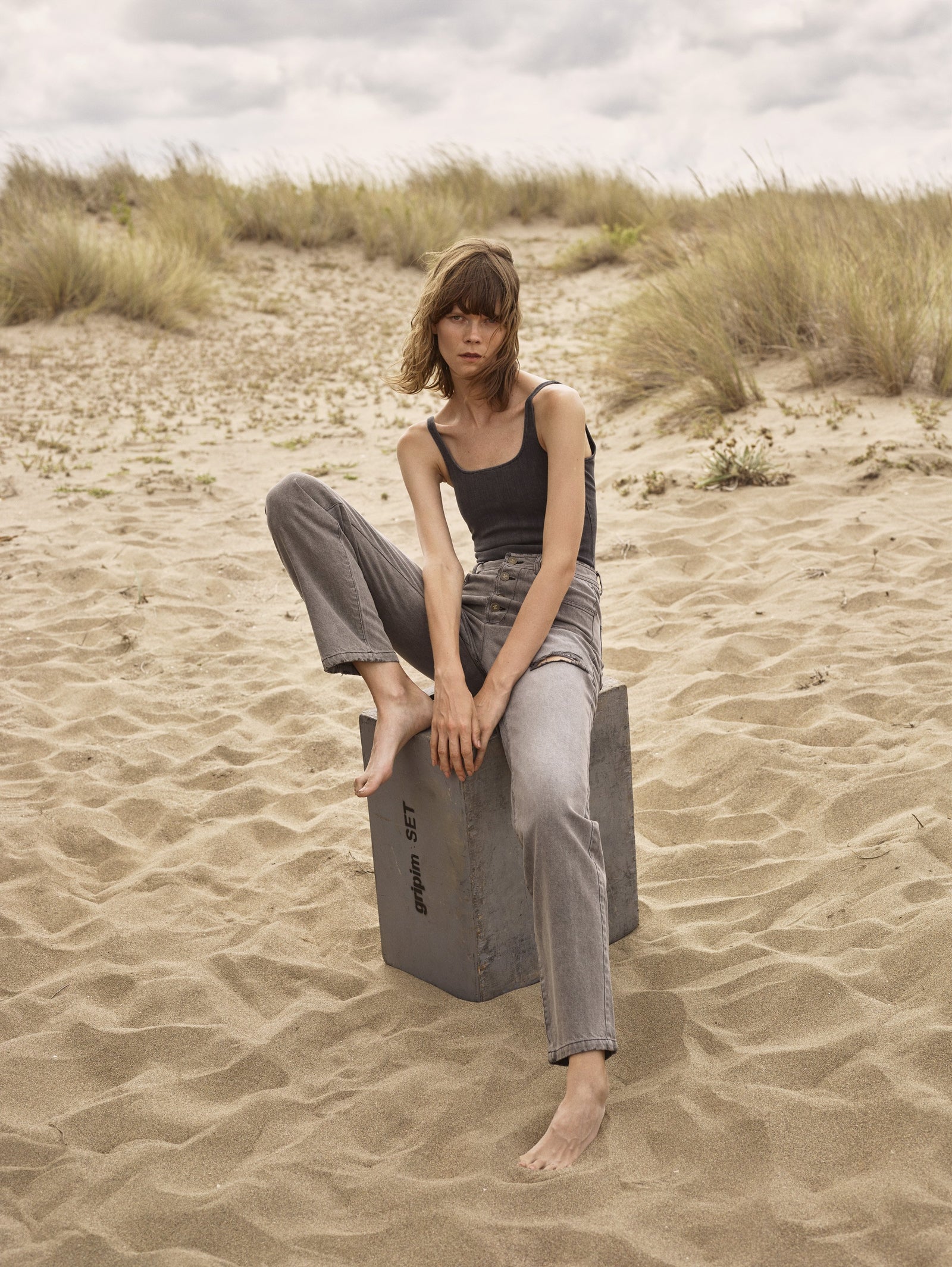 Vintage Cut Denim Pants