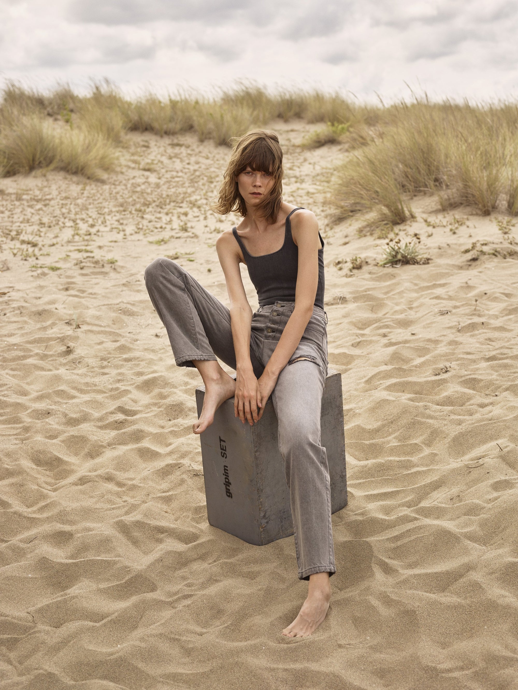 Bistretched Denim Bodysuit