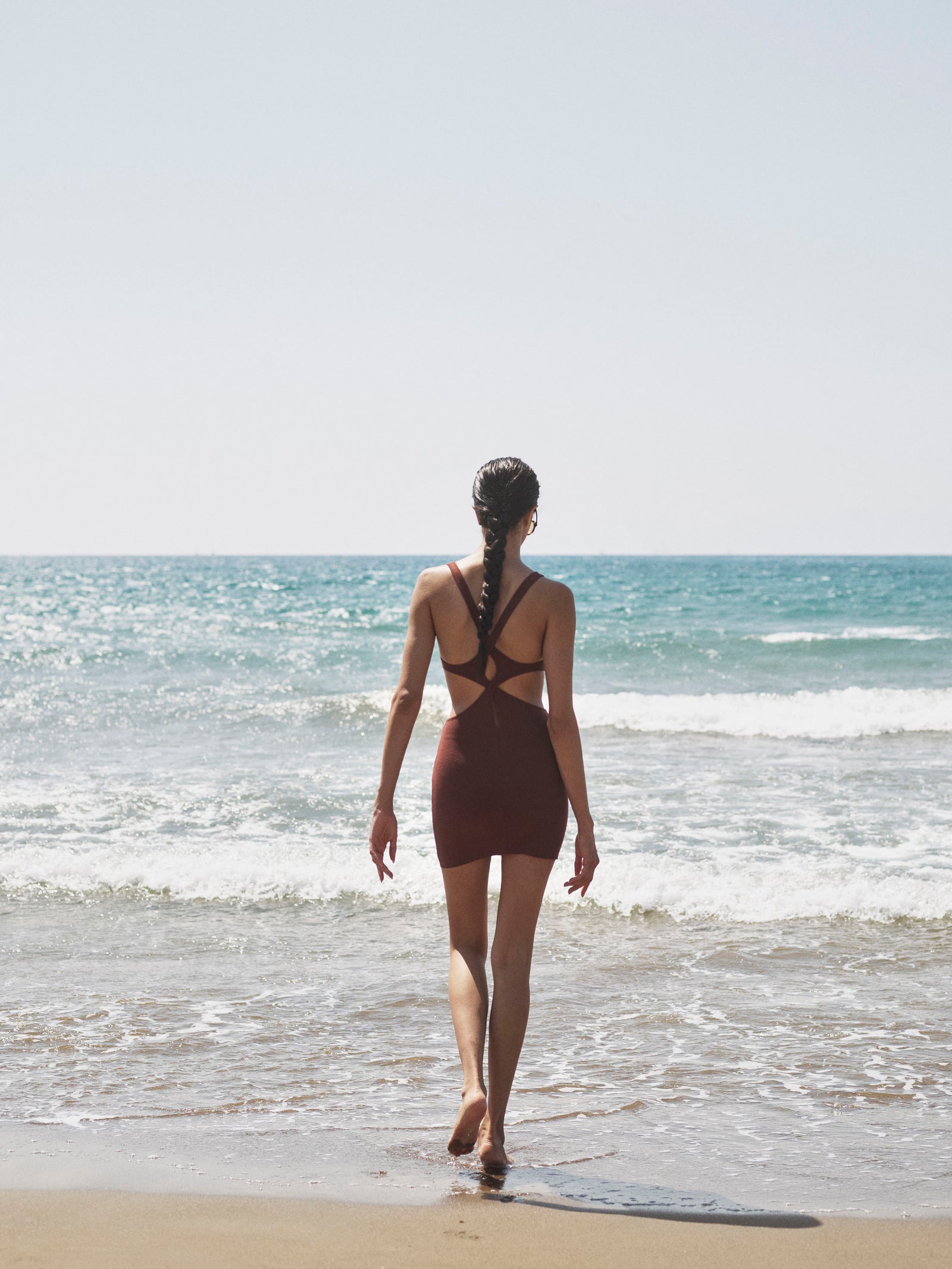 Chain Knit Mini Dress