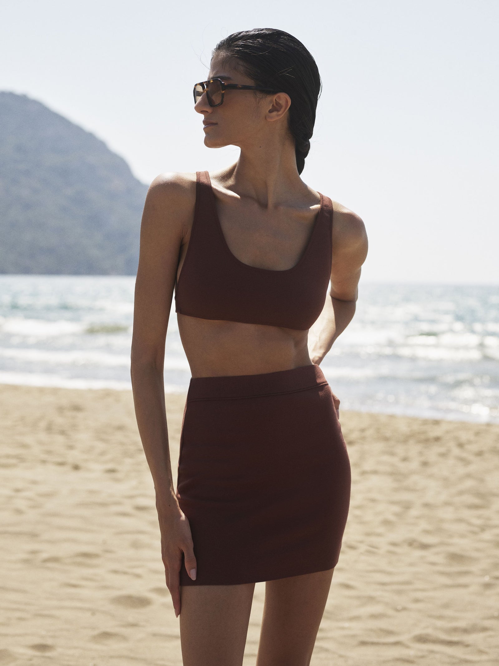 Chain Knit Mini Dress